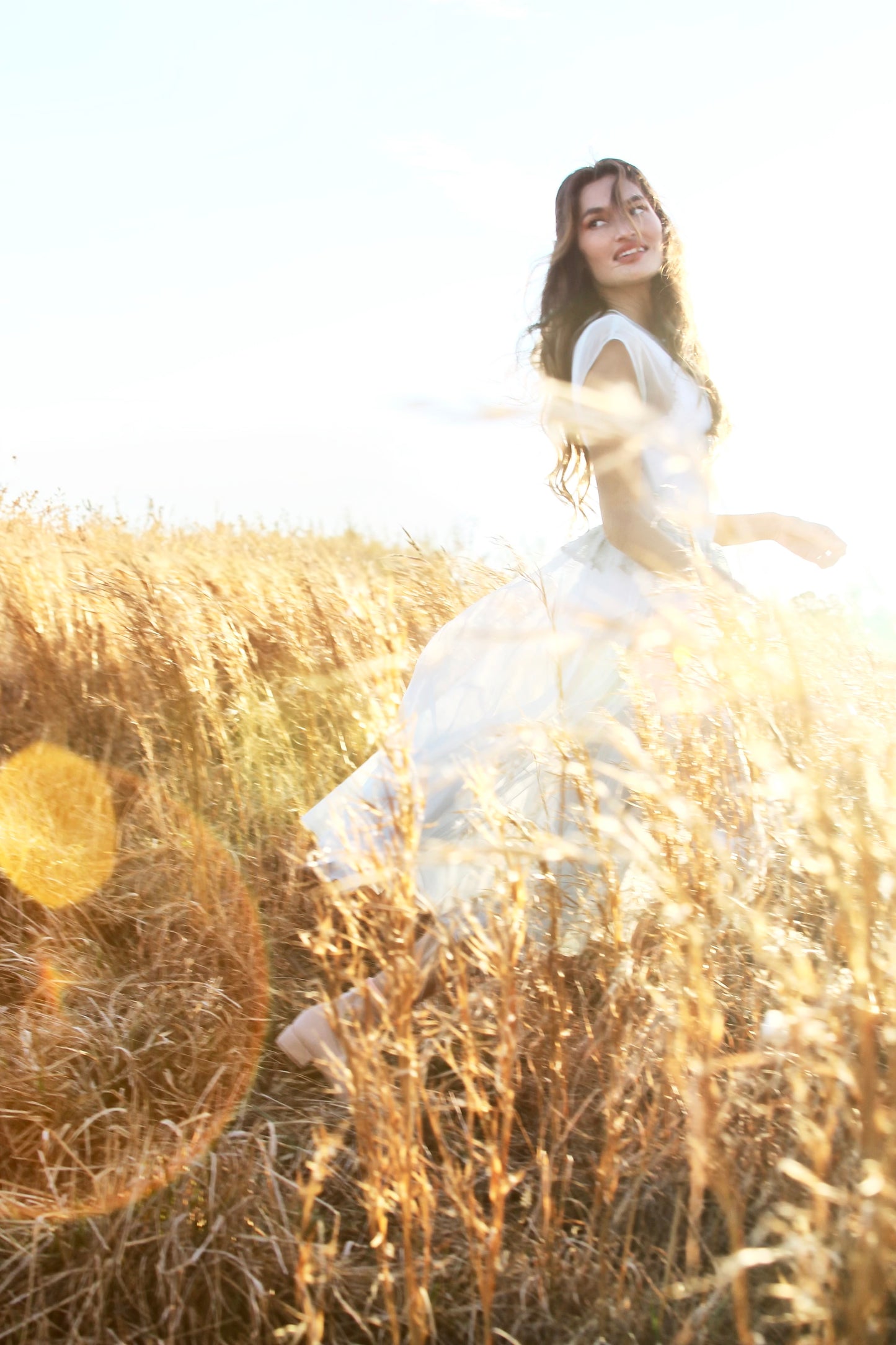 MEMORIES OF THE SUN completely sheer midi dress *FOXY FAVE* in antique blue