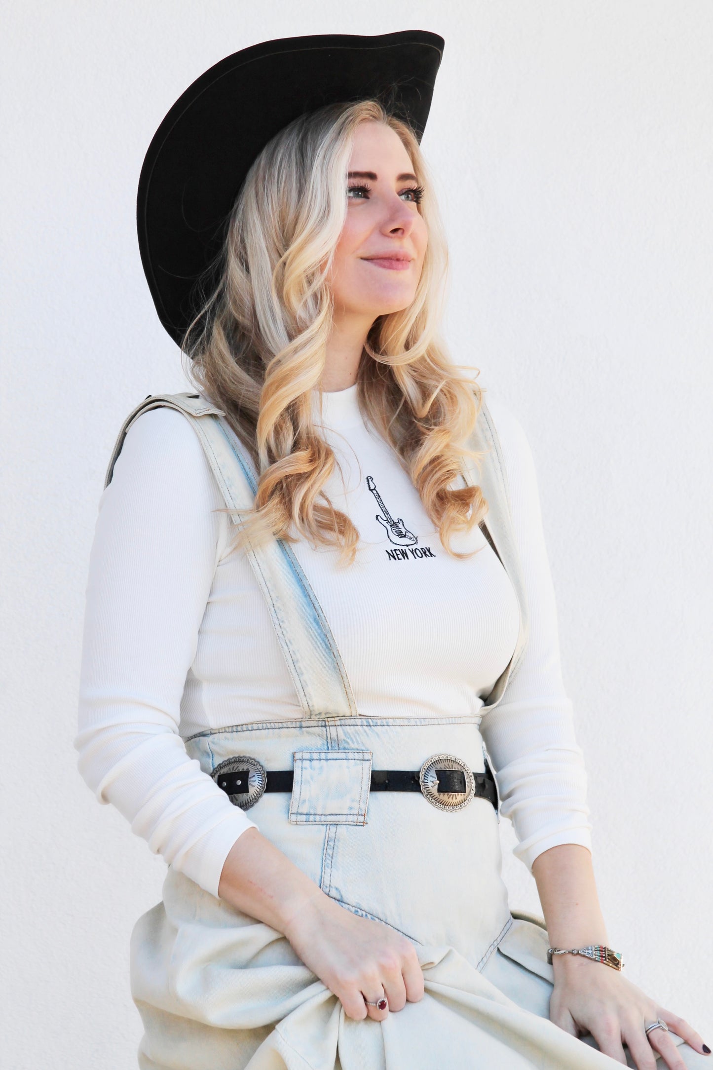 JUKEBOX denim overall dress, size 11 *VINTAGE JONI BLAIR*