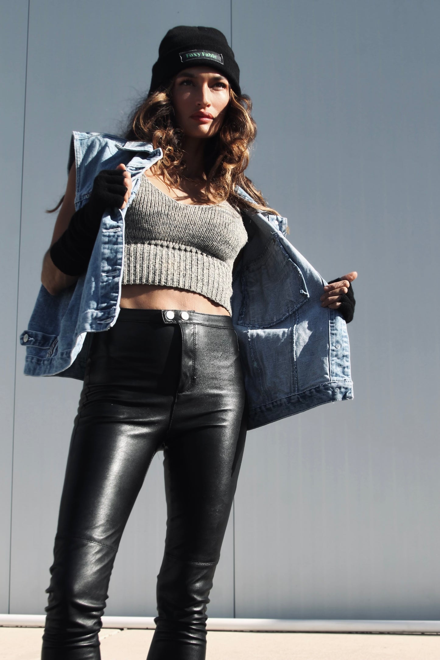 REVOLUTION oversized denim vest *TRUE VINTAGE* size 24