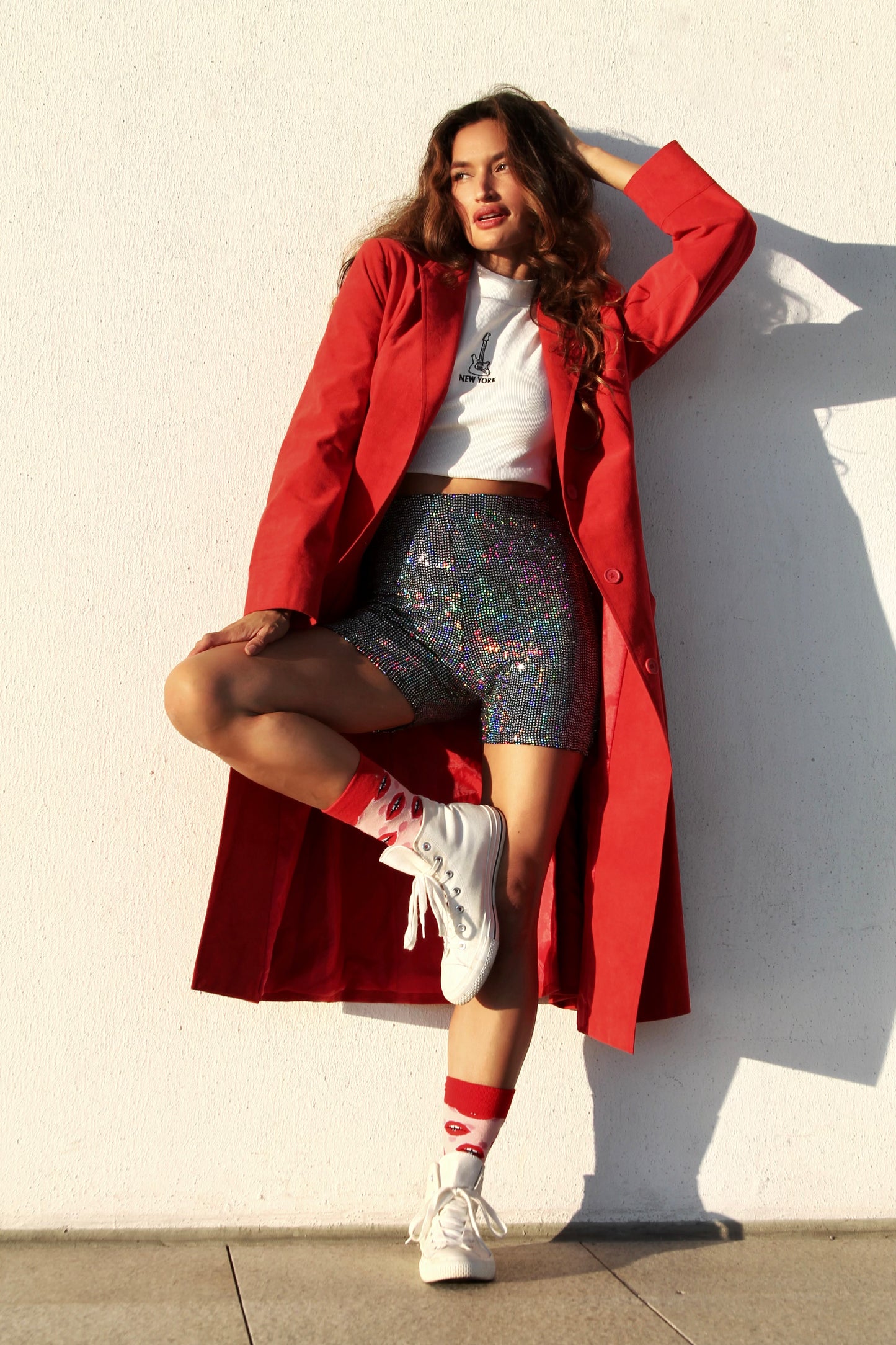 CAPTION THIS vegan suede coat, size 8 *VINTAGE*