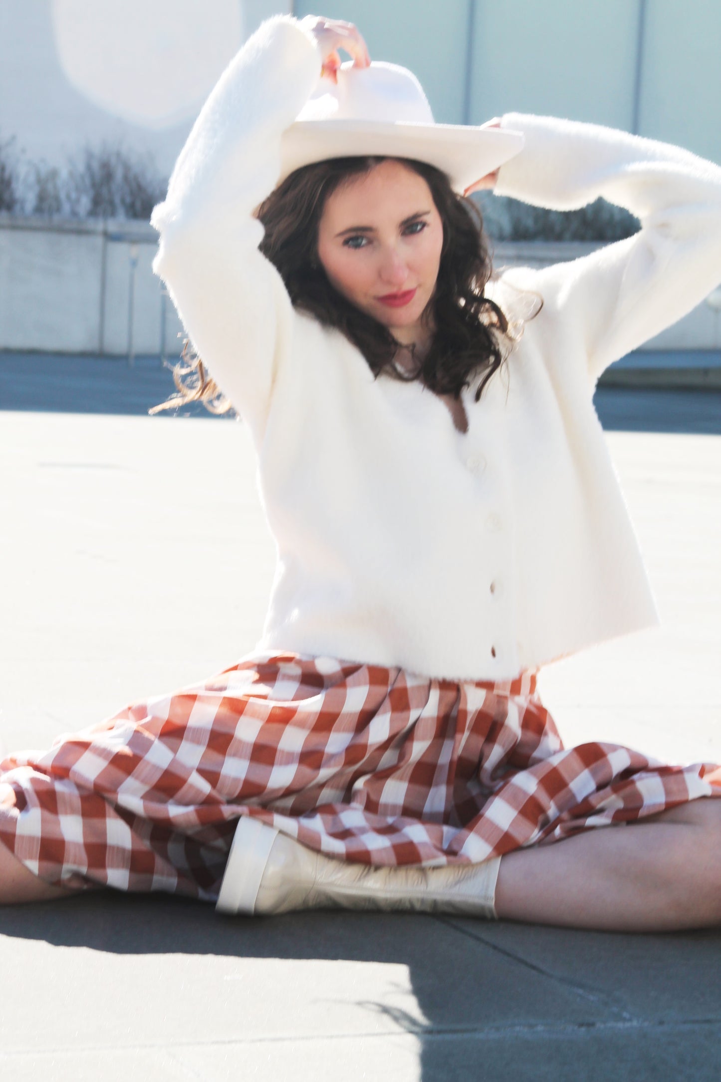 BE MINE buttery-soft fuzzy cardigan, large *CYRUS*