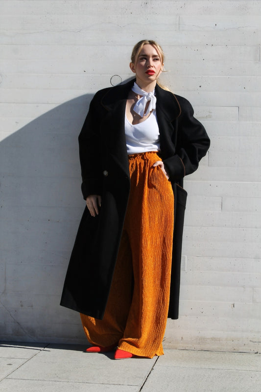 ONCE AND FOR ALL trench wool peacoat, XL *VINTAGE (perfect condition) + 100% WOOL