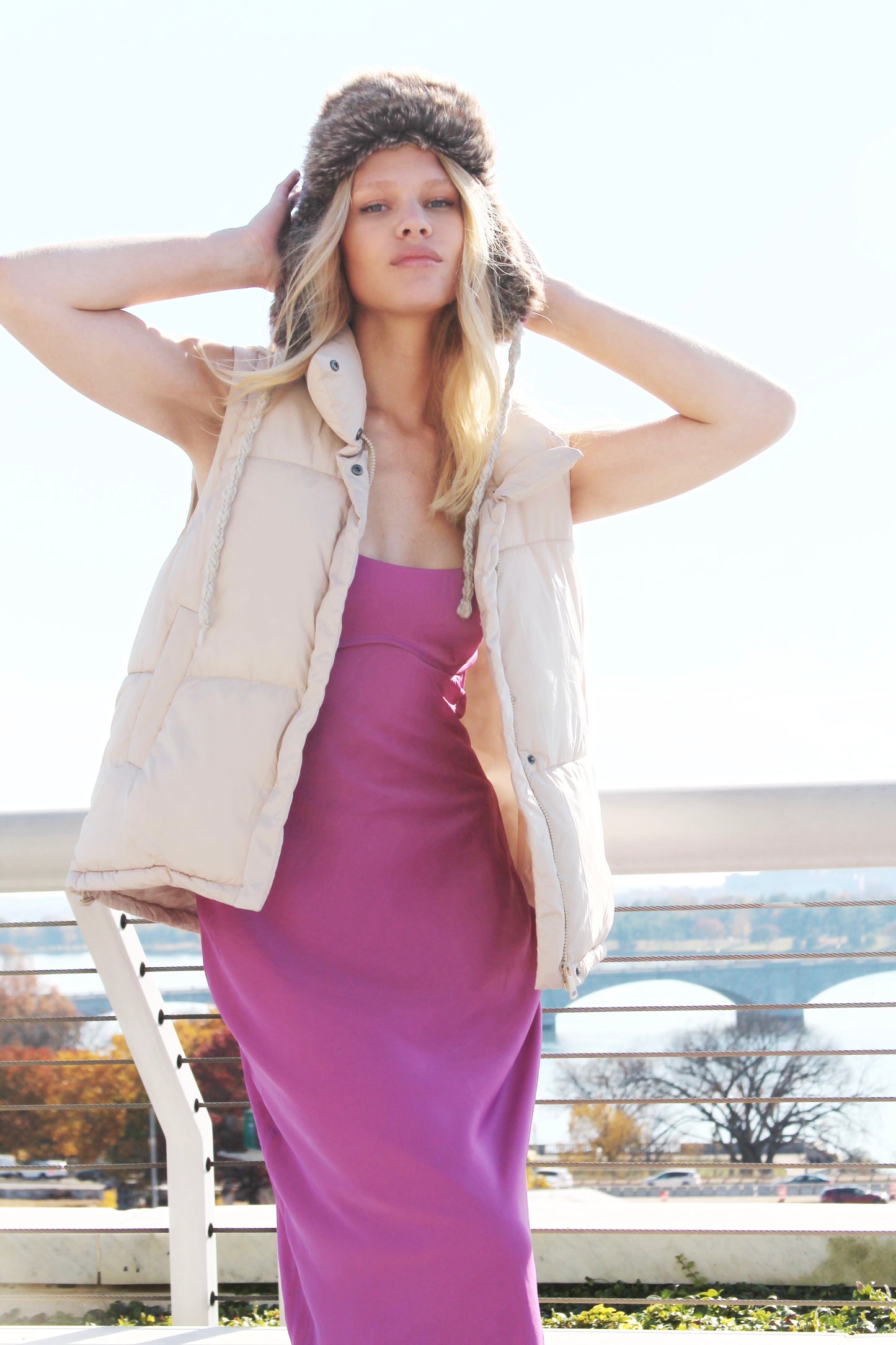 SKYSCRAPER puffer vest, XL