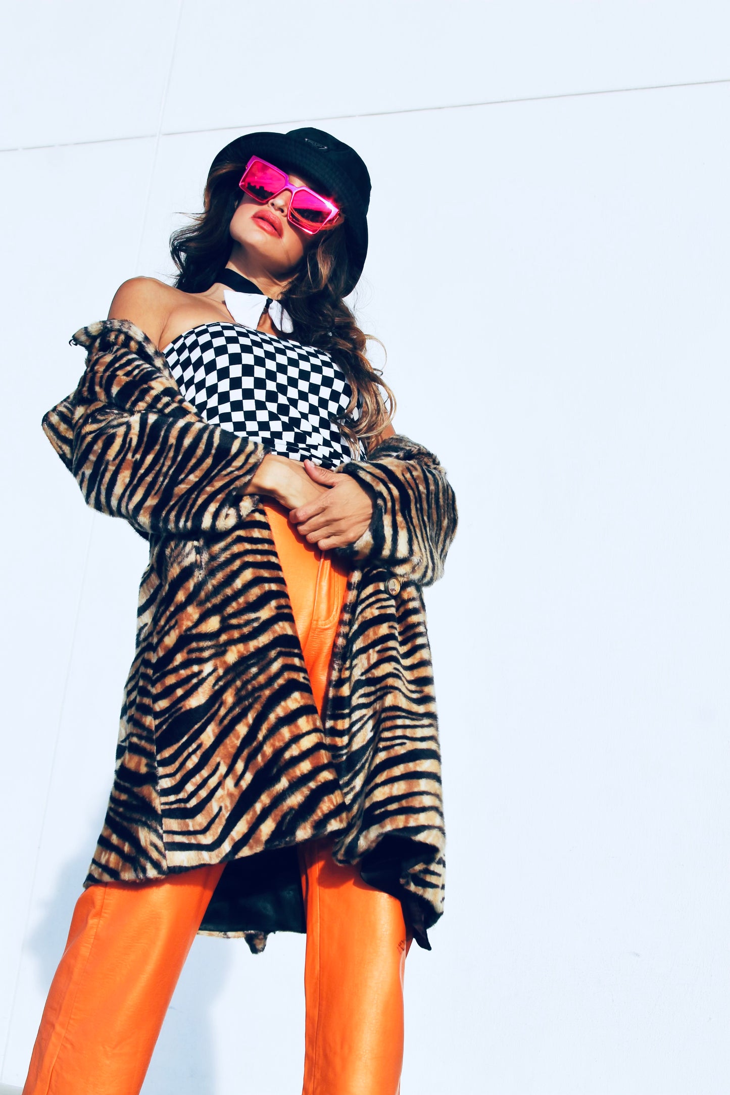 TIGER QUEEN faux fur + tiger print coat *TRUE VINTAGE* and absolutely ONE OF A KIND