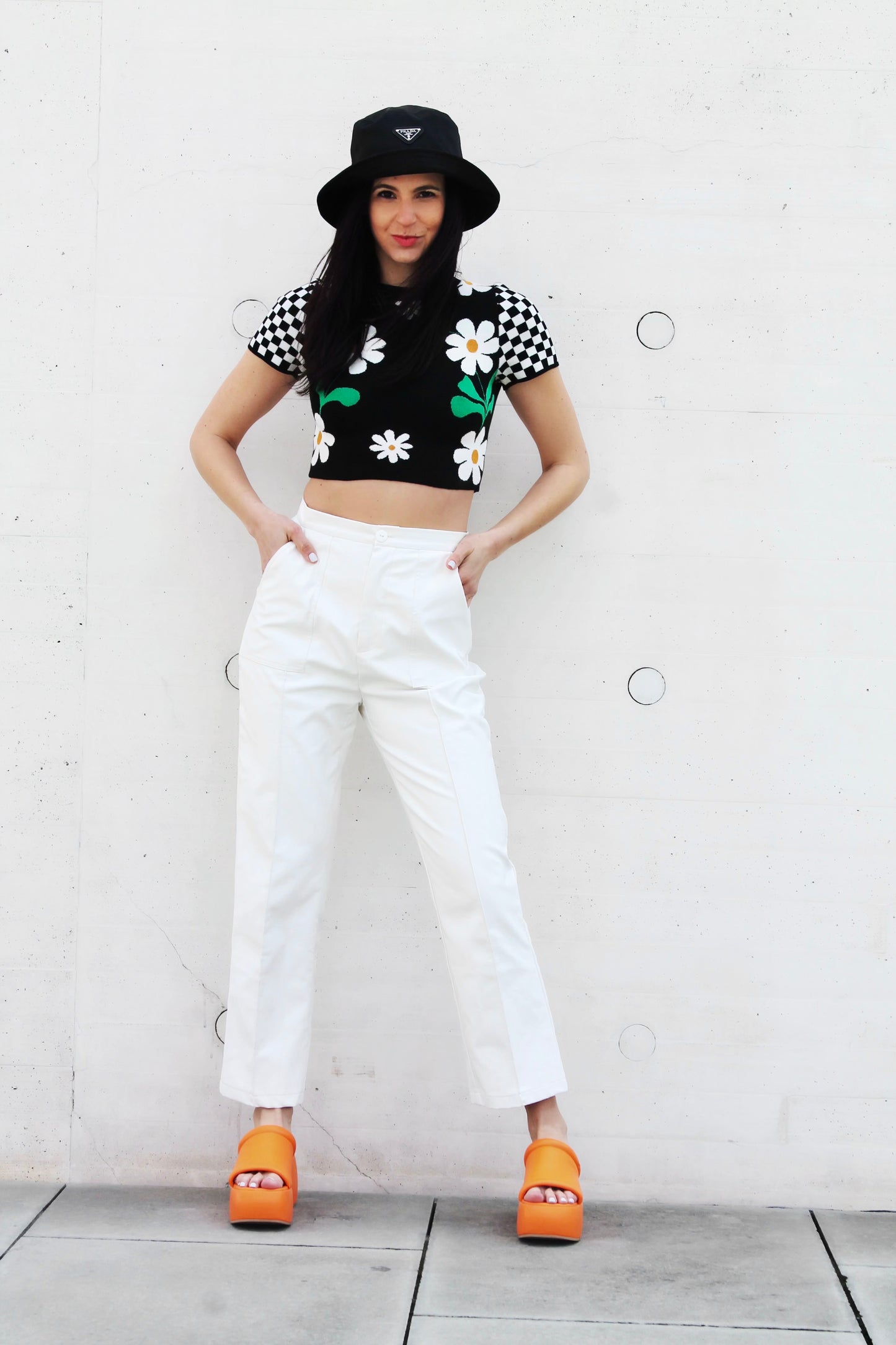 CURRENT MOOD vegan leather cropped trousers, size 6