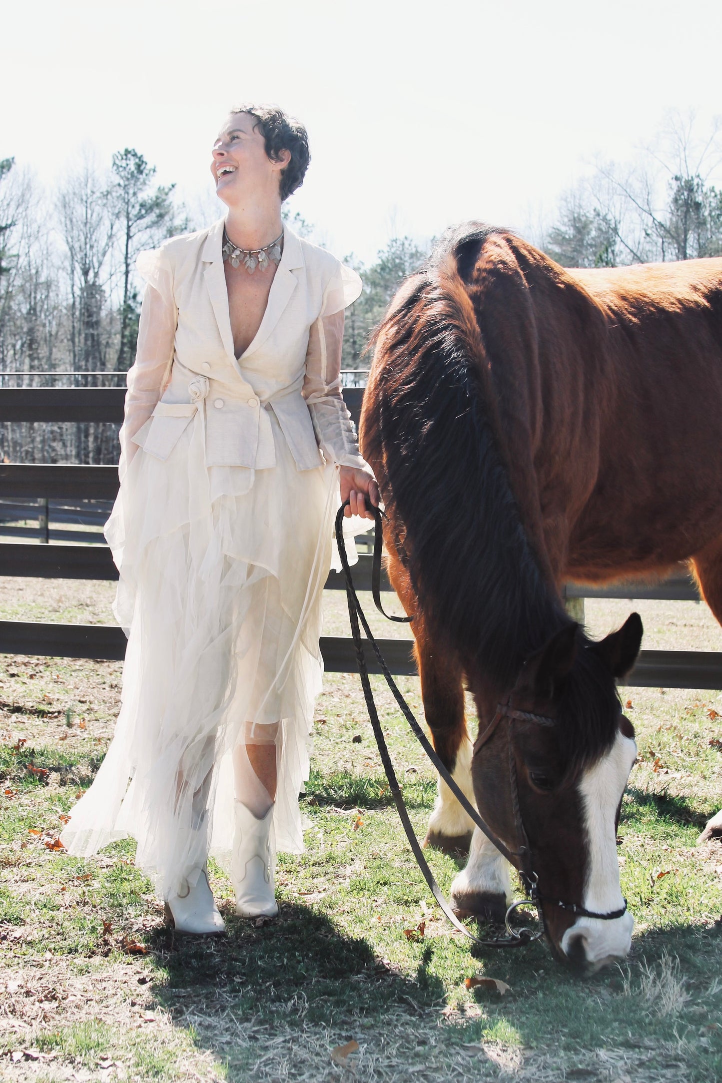 A BEAUTIFUL ENCOUNTER avant-garde + airy shirt blazer, large *VINTAGE + FOXY FAVE* >> buttercream