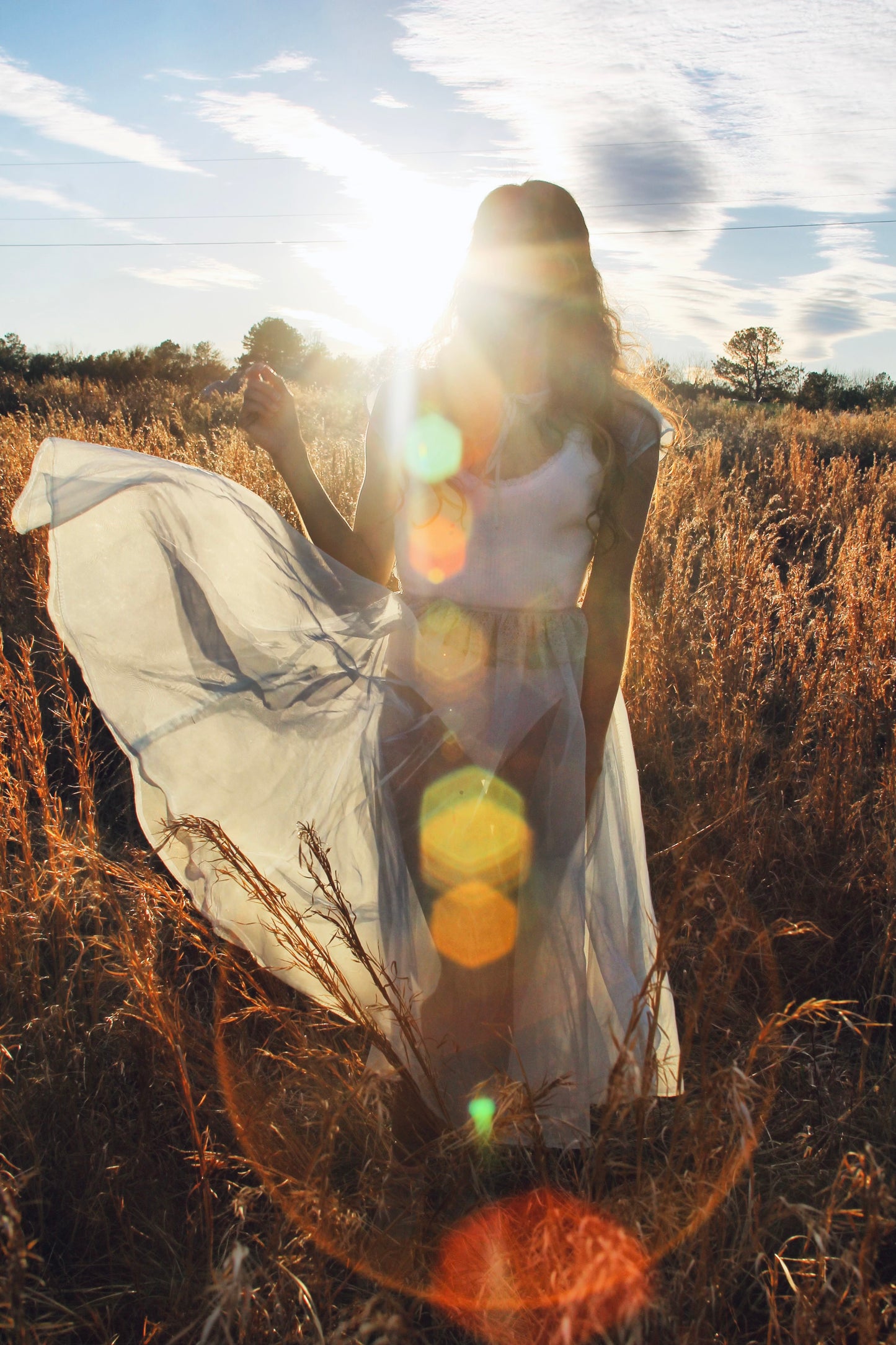 MEMORIES OF THE SUN completely sheer midi dress *FOXY FAVE* in antique blue