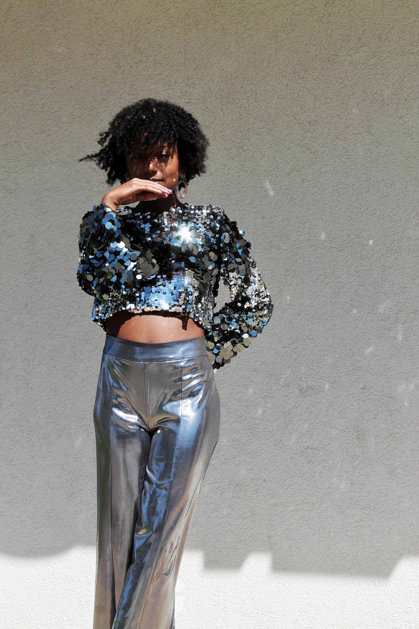 MILKY-WAY disco sequin top, small
