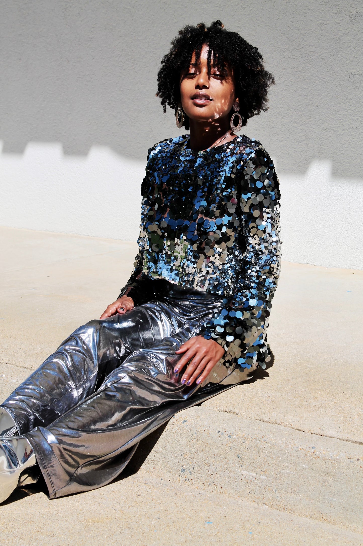 MILKY-WAY disco sequin top, small