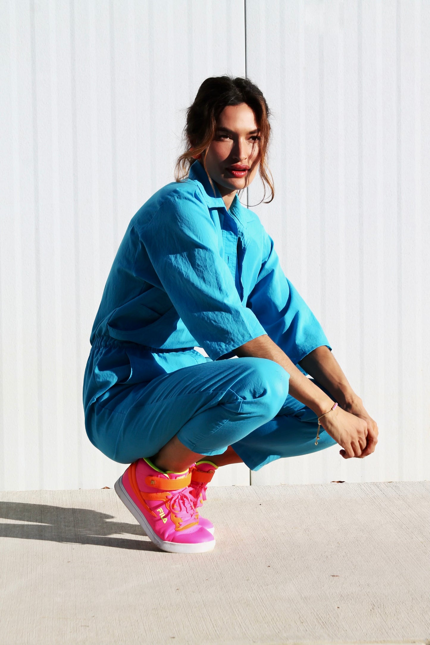 JOY RIDE electric blue jumpsuit, small *VINTAGE*