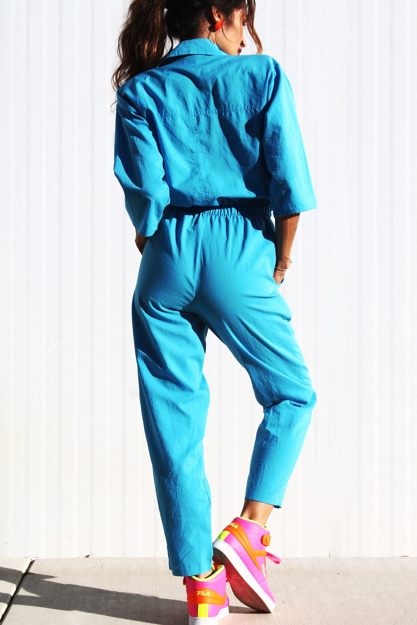 JOY RIDE electric blue jumpsuit, small *VINTAGE*