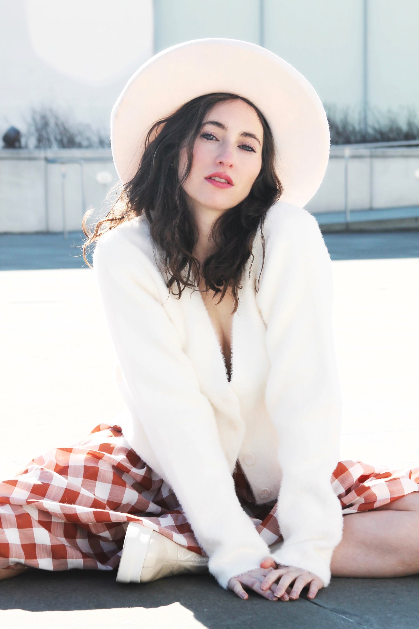 BE MINE buttery-soft fuzzy cardigan, large *CYRUS*