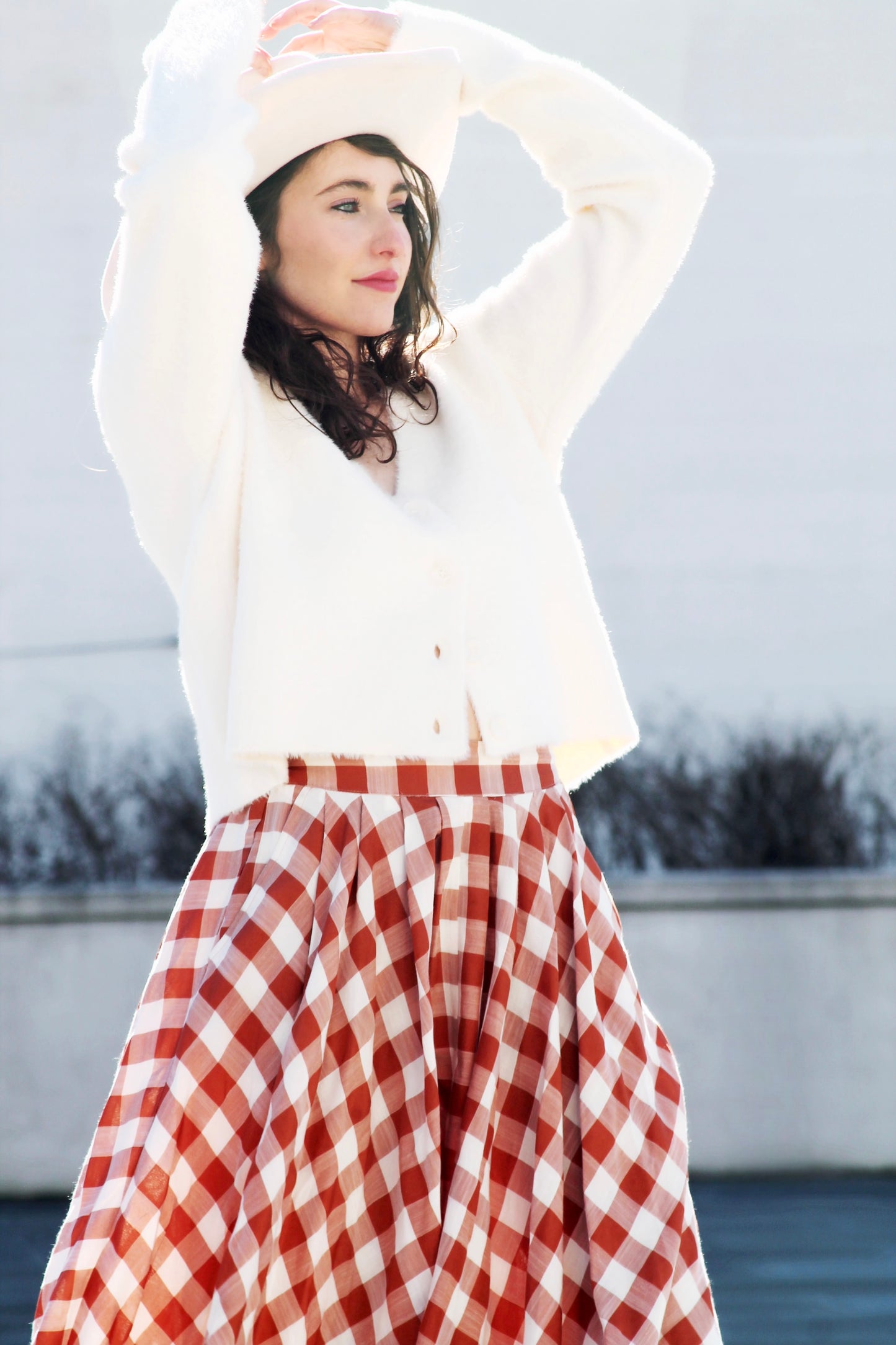 BE MINE buttery-soft fuzzy cardigan, large *CYRUS*