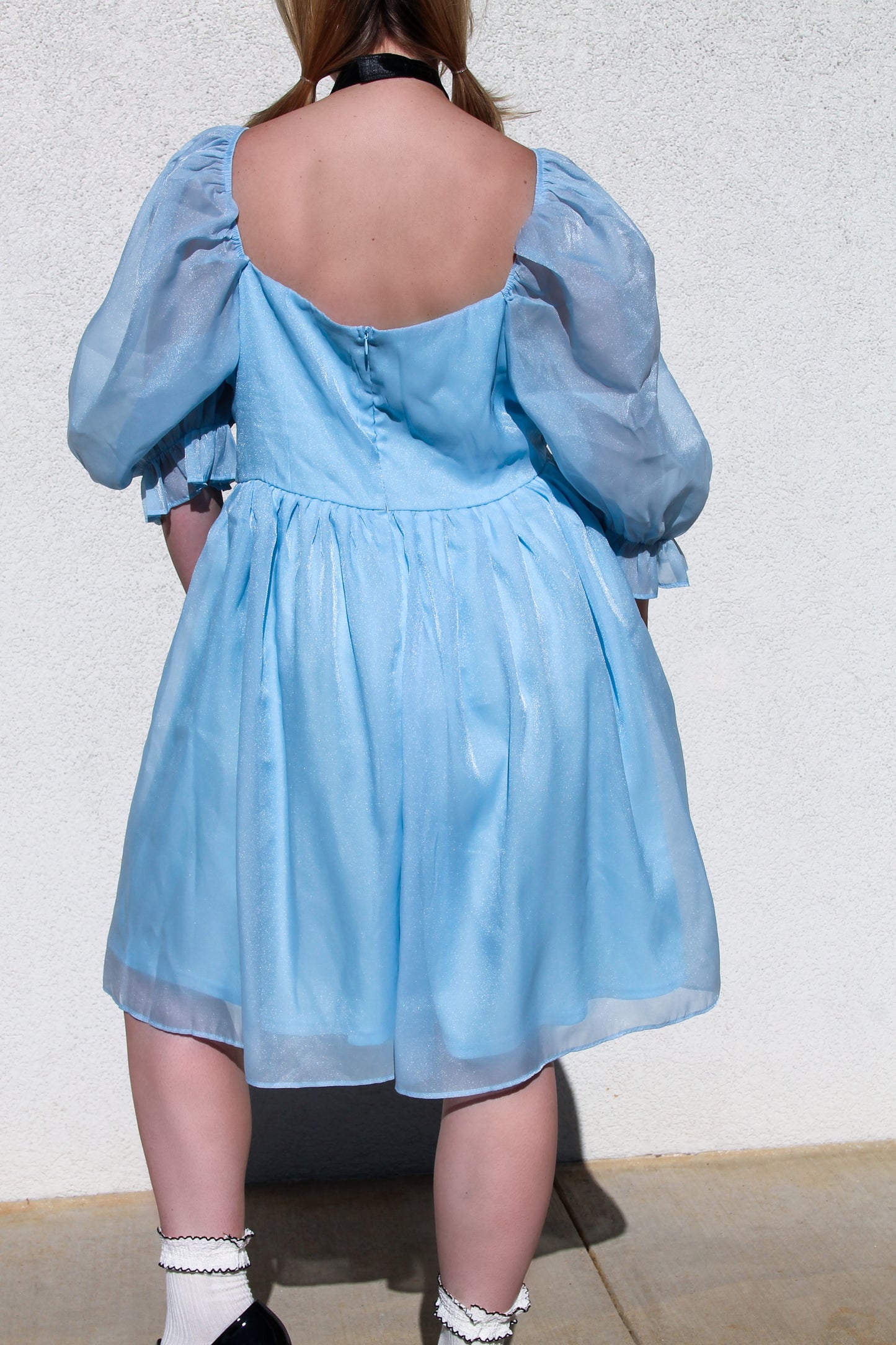 ALICE powder blue babydoll dress, XL