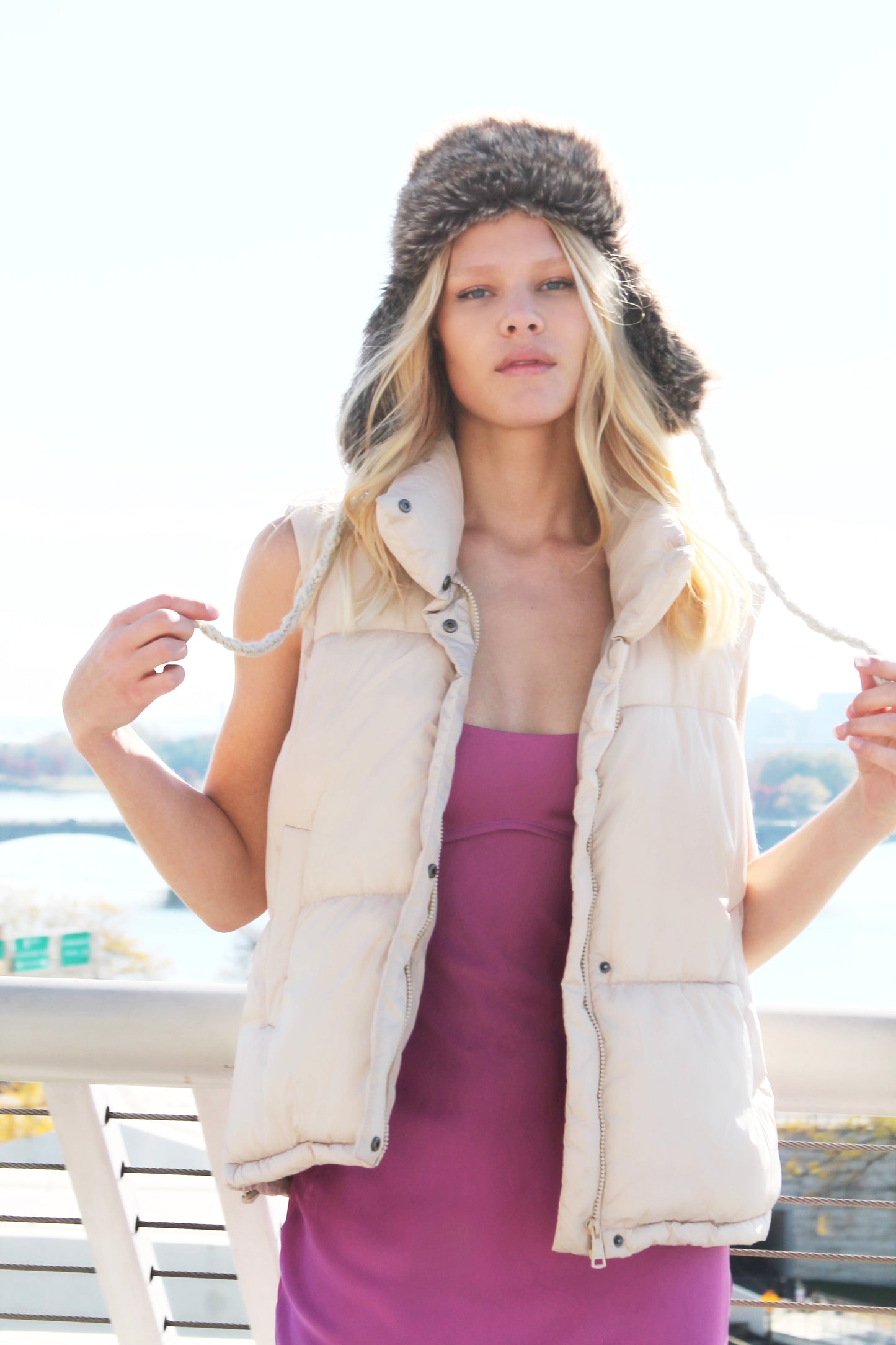 SKYSCRAPER puffer vest, XL
