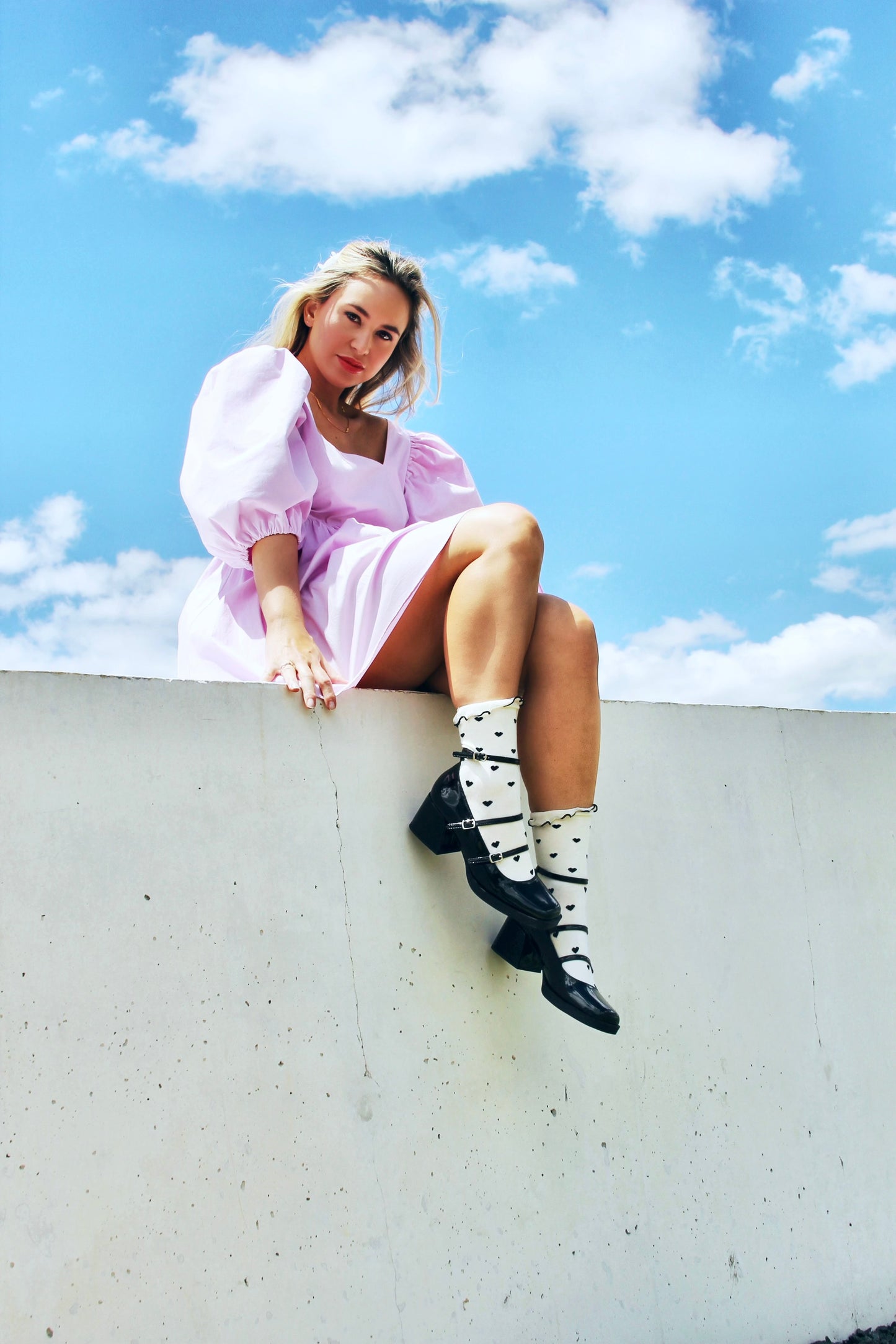 CLOUD 9 open-back babydoll mini dress, medium (fits like a large) >> electric lilac