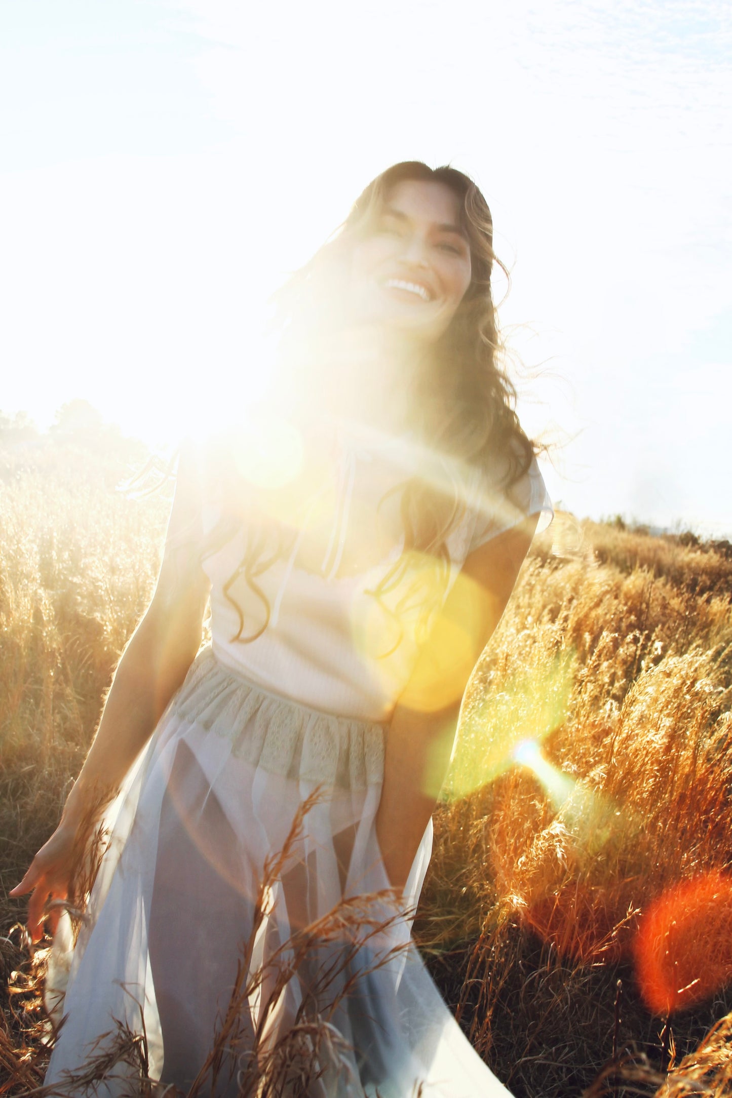 MEMORIES OF THE SUN completely sheer midi dress *FOXY FAVE* in antique blue