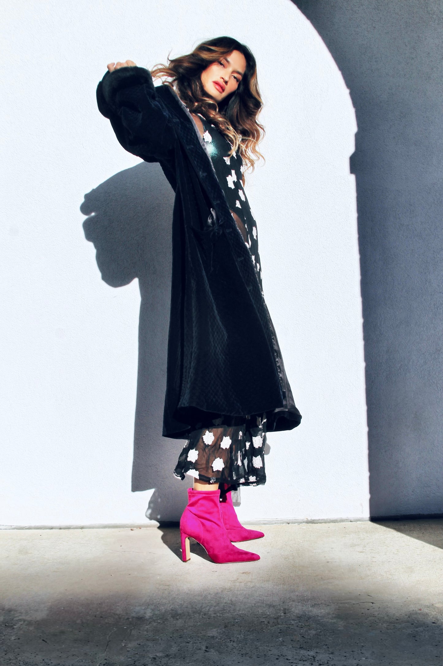 NIGHTFALL quilted velvet coat, medium *TRUE VINTAGE* >> midnight blue