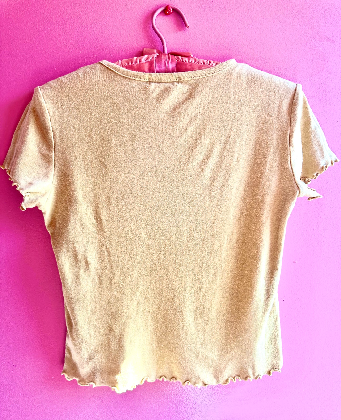 GIDDY UP graphic baby tee, medium