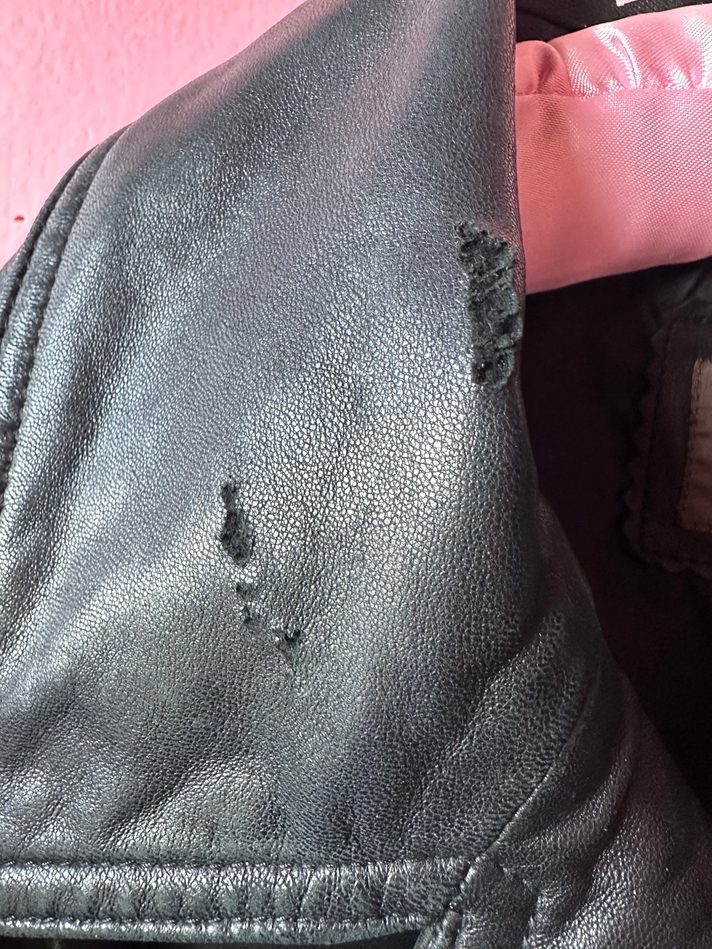 FEELS LIKE BUTTER leather jacket, small >> jet black