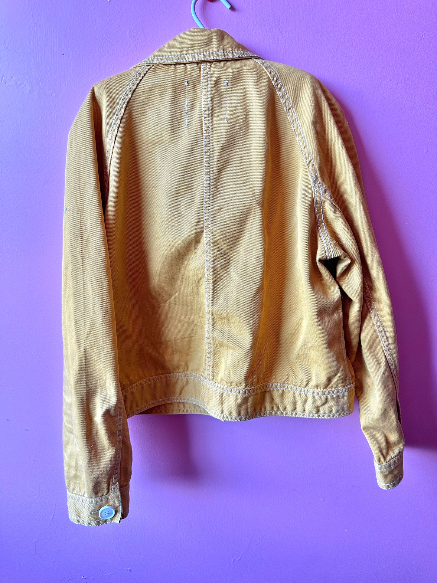 FALL BAE canvas jacket, small >> marigold