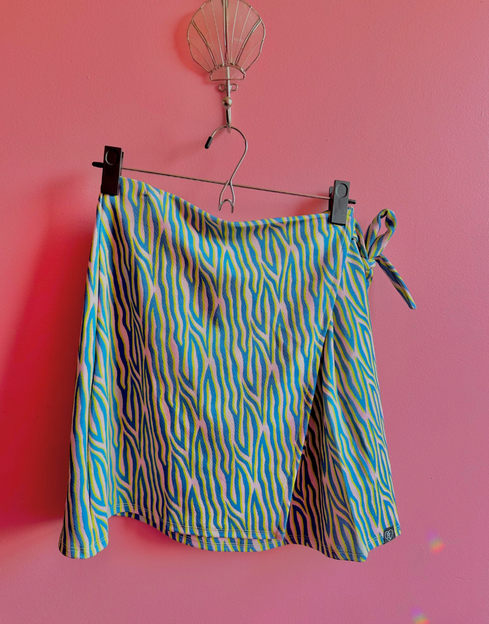 Animal instinct wrap skirt