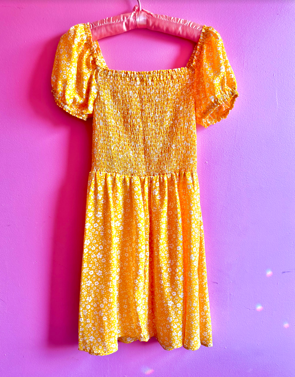 Drop of sunshine mini dress