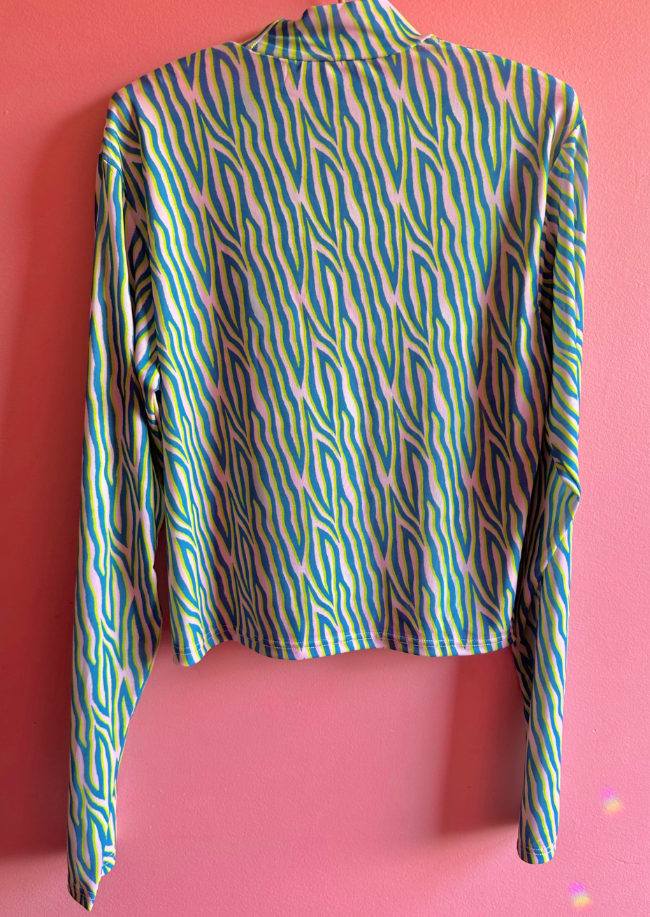 Animal instinct mesh top