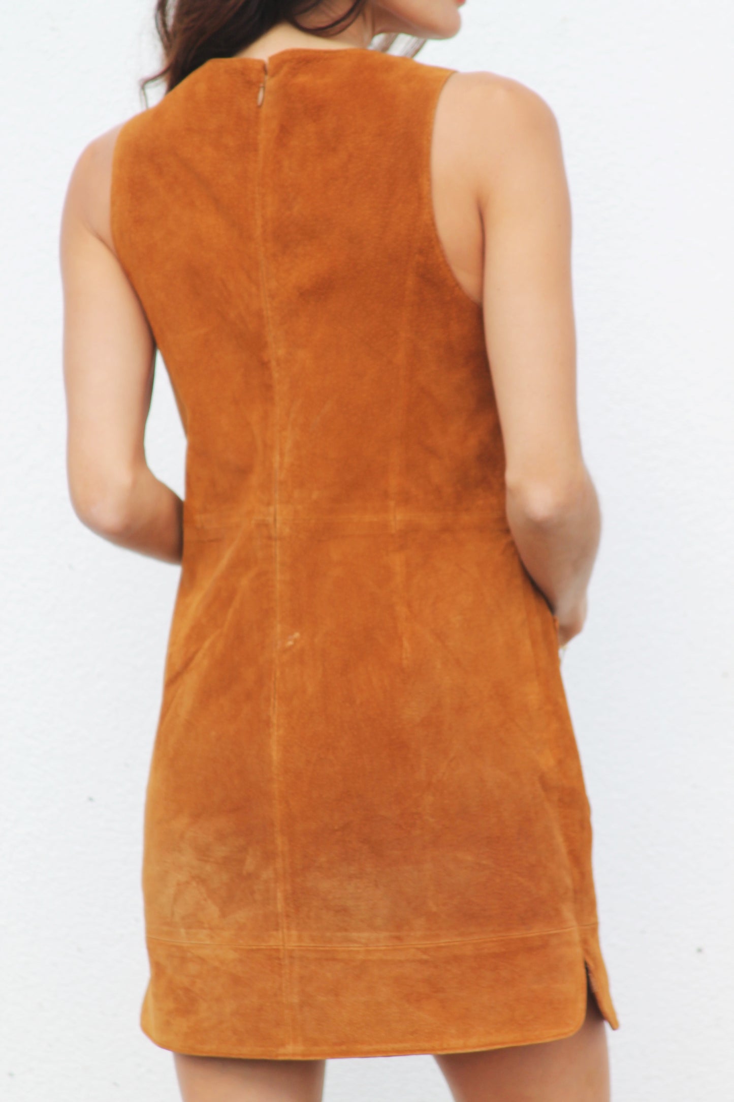 CHEEKY suede mod mini dress, medium