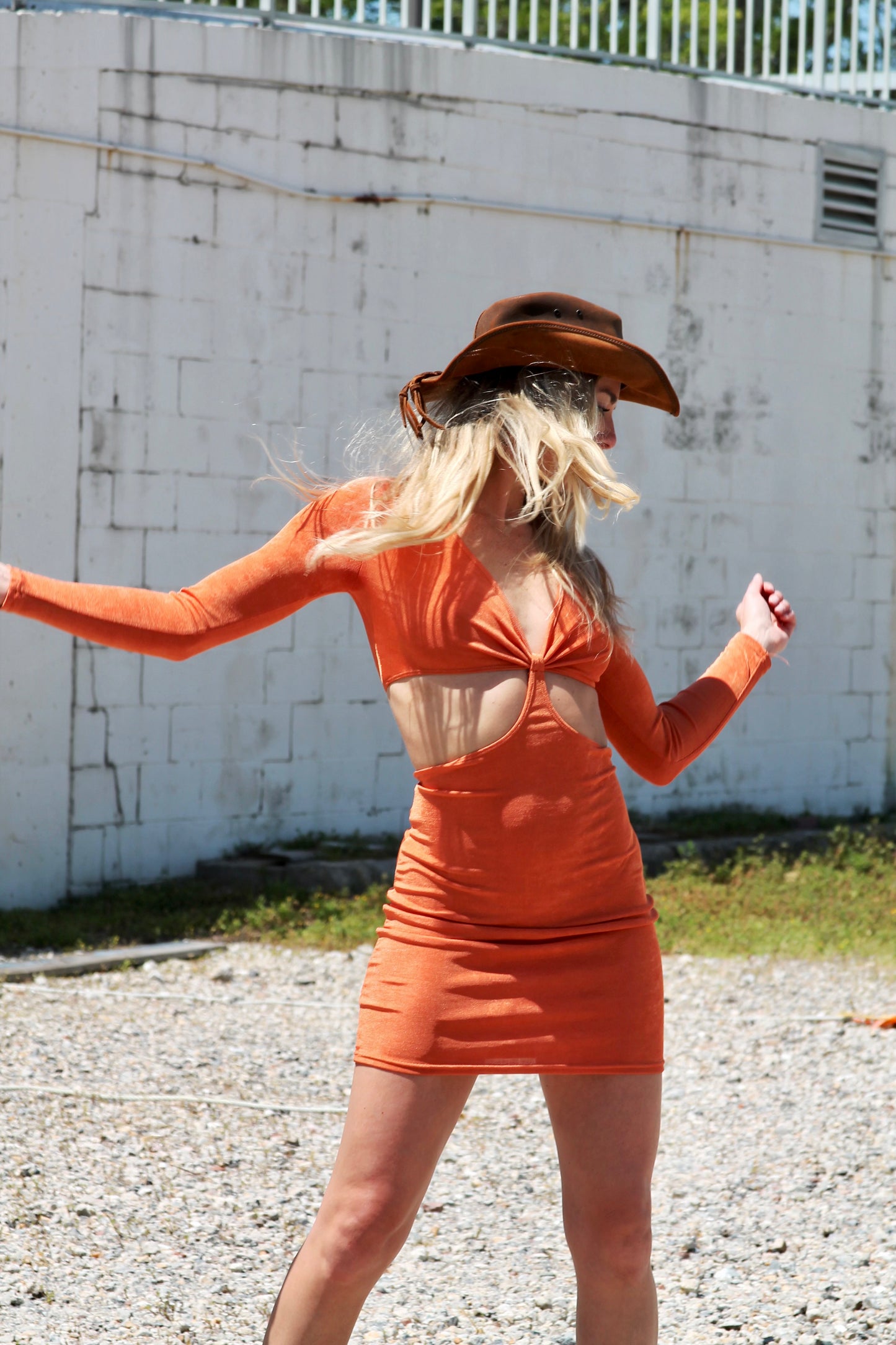 TAN LINES cut out mini dress, size 8