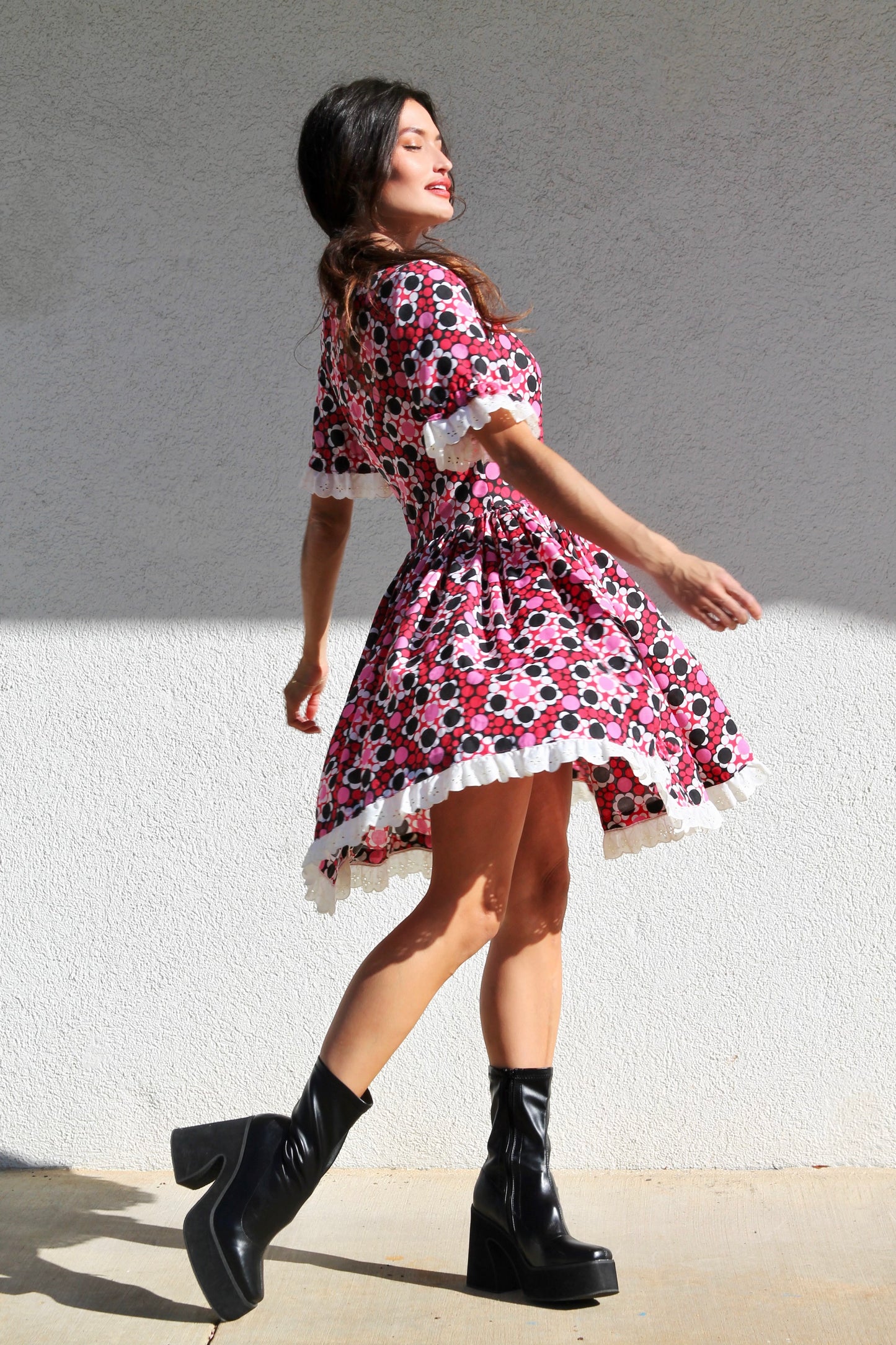 Retro Bae floral dress