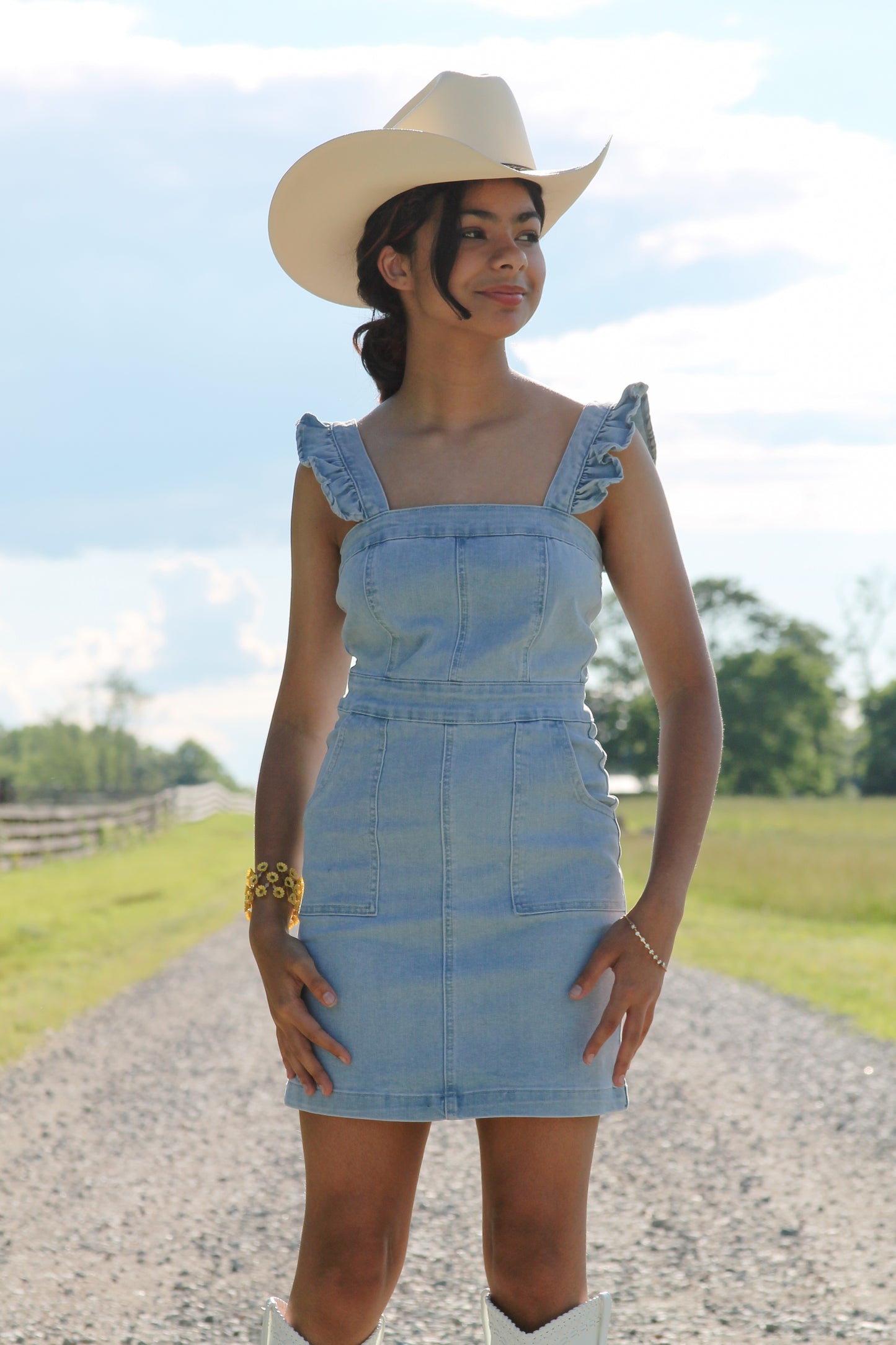 Follow your Heart denim mini dress
