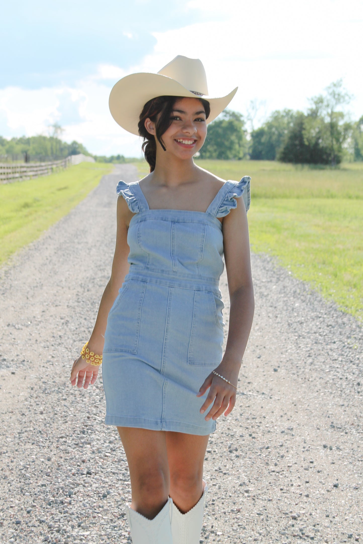 Follow your Heart denim mini dress