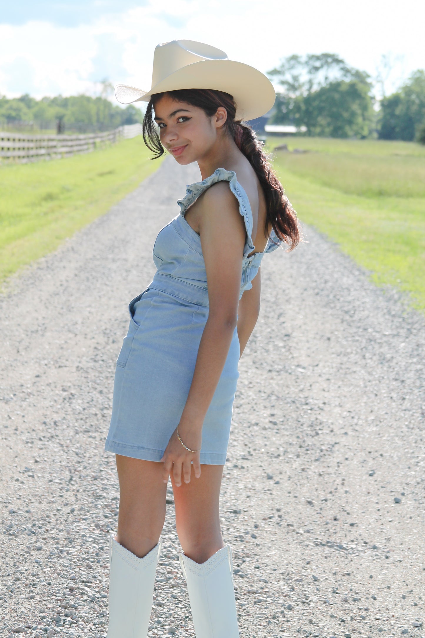 Follow your Heart denim mini dress