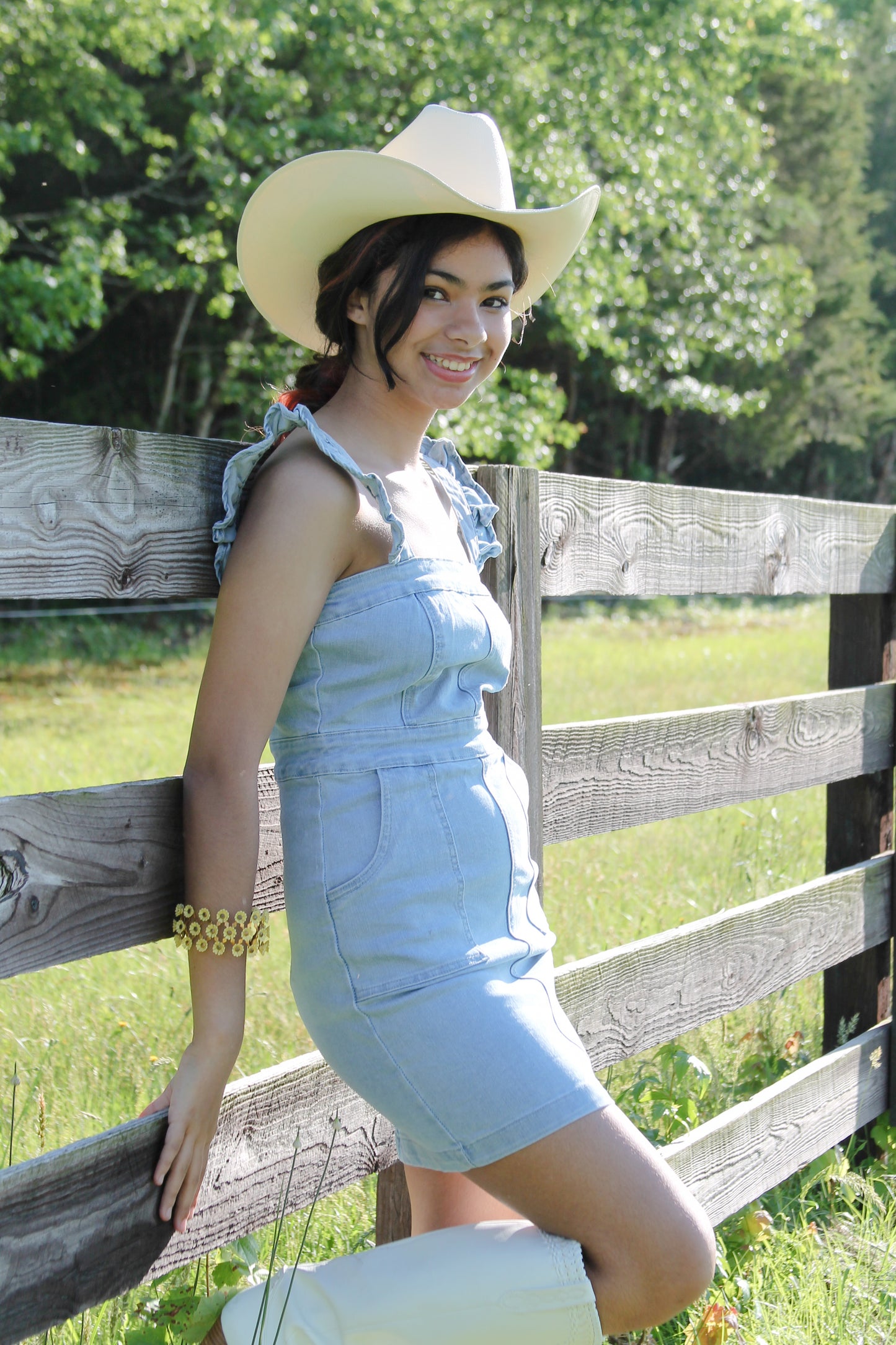 Follow your Heart denim mini dress