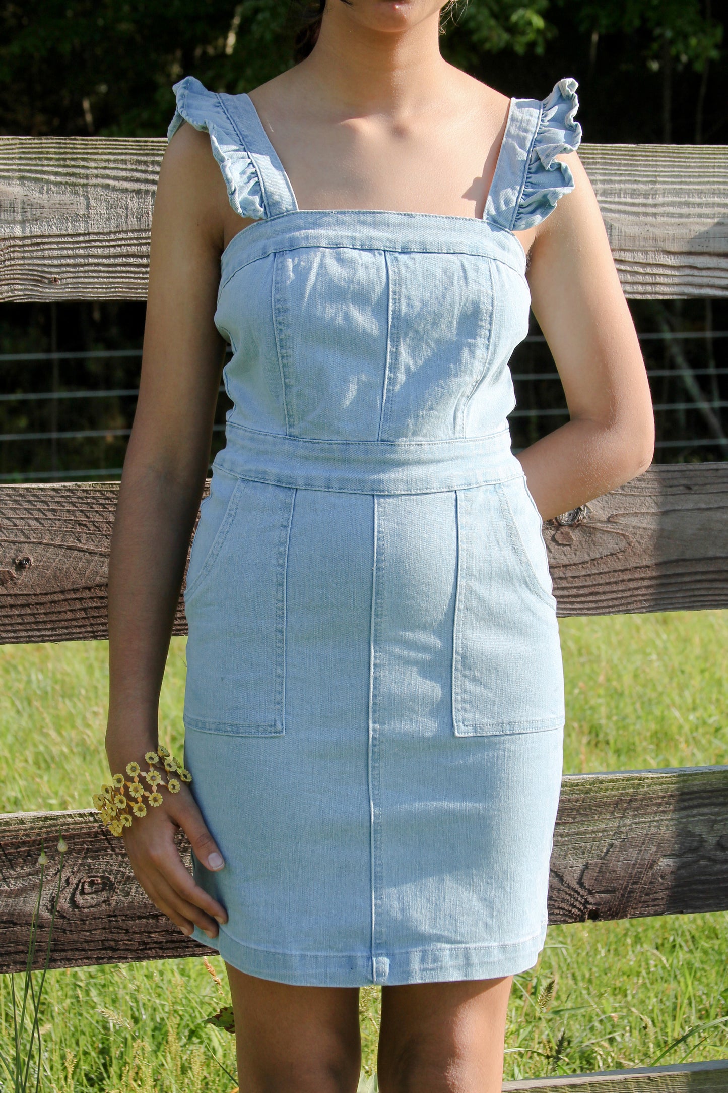 Follow your Heart denim mini dress