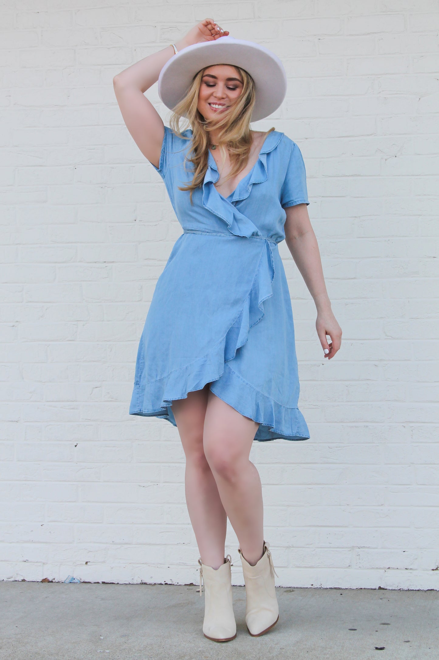 The Ruffled Wrap Dress