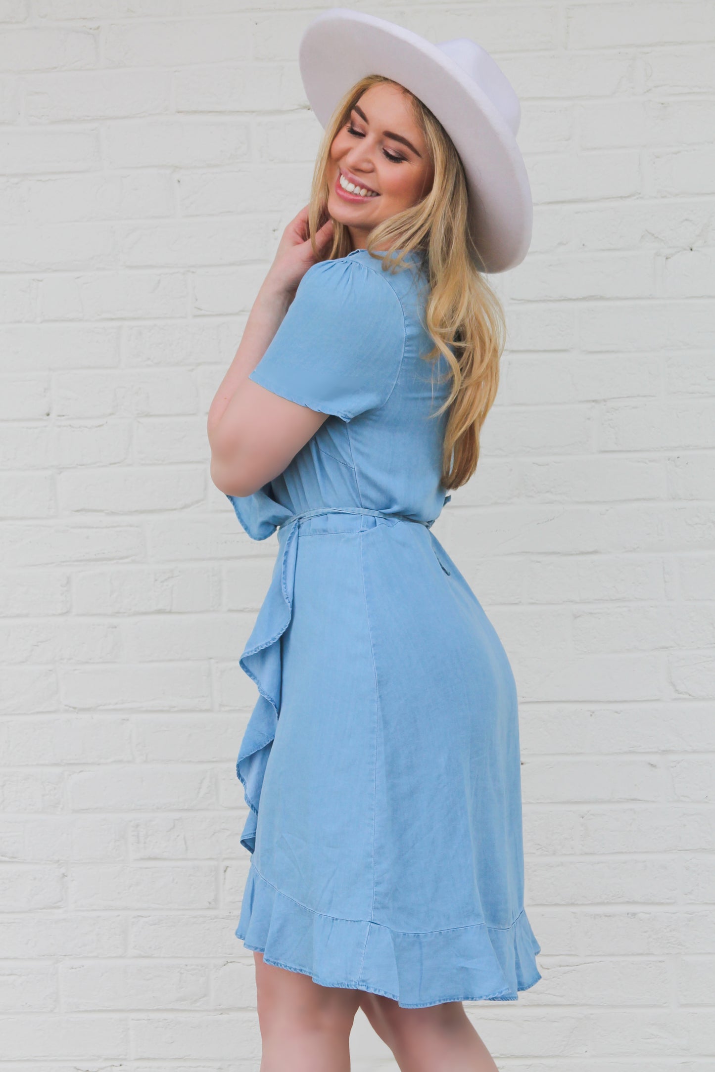 The Ruffled Wrap Dress