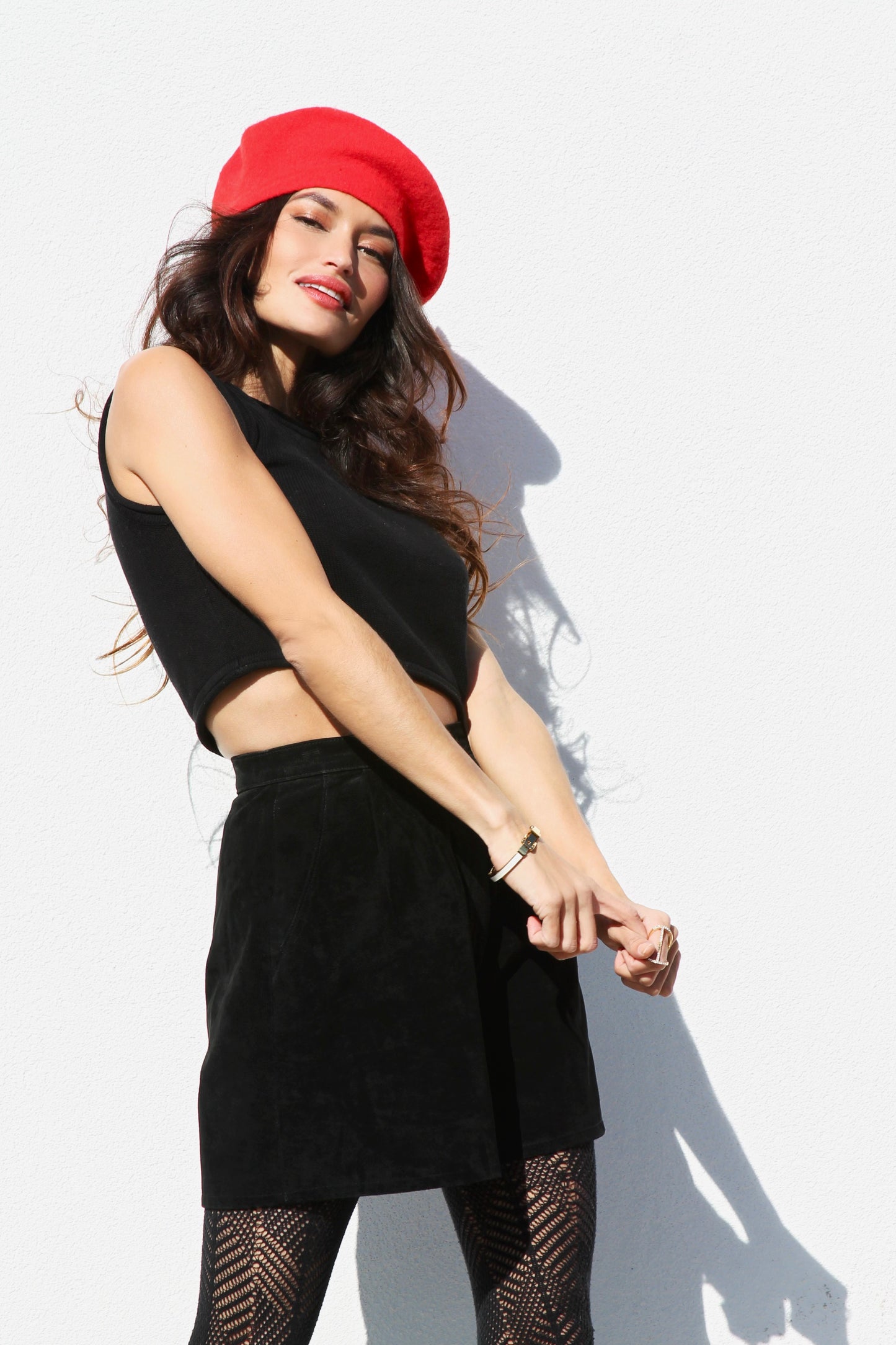 Fable Bae vintage suede shorts, small