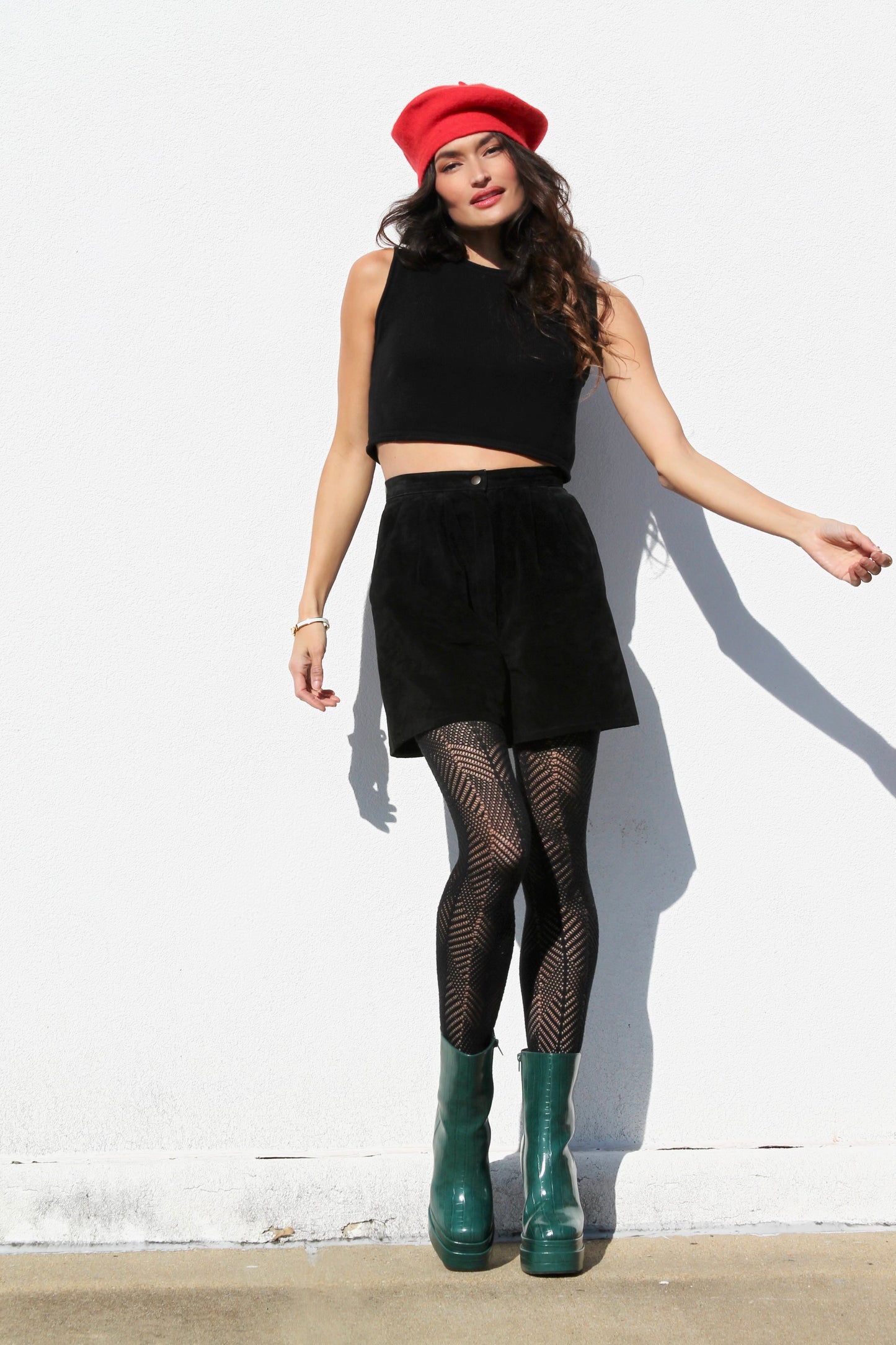 Fable Bae vintage suede shorts, small