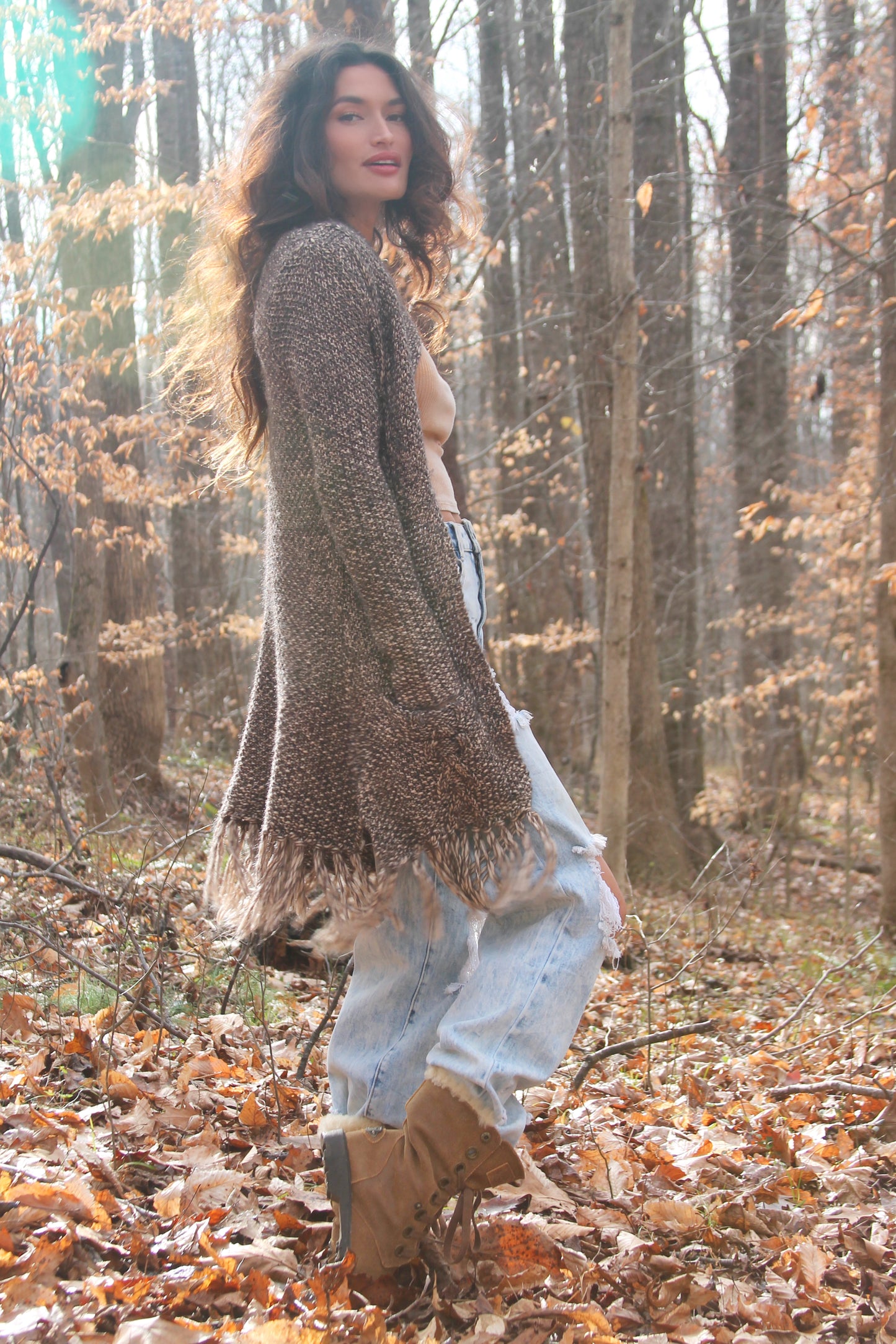 Sweet December open knit cardigan
