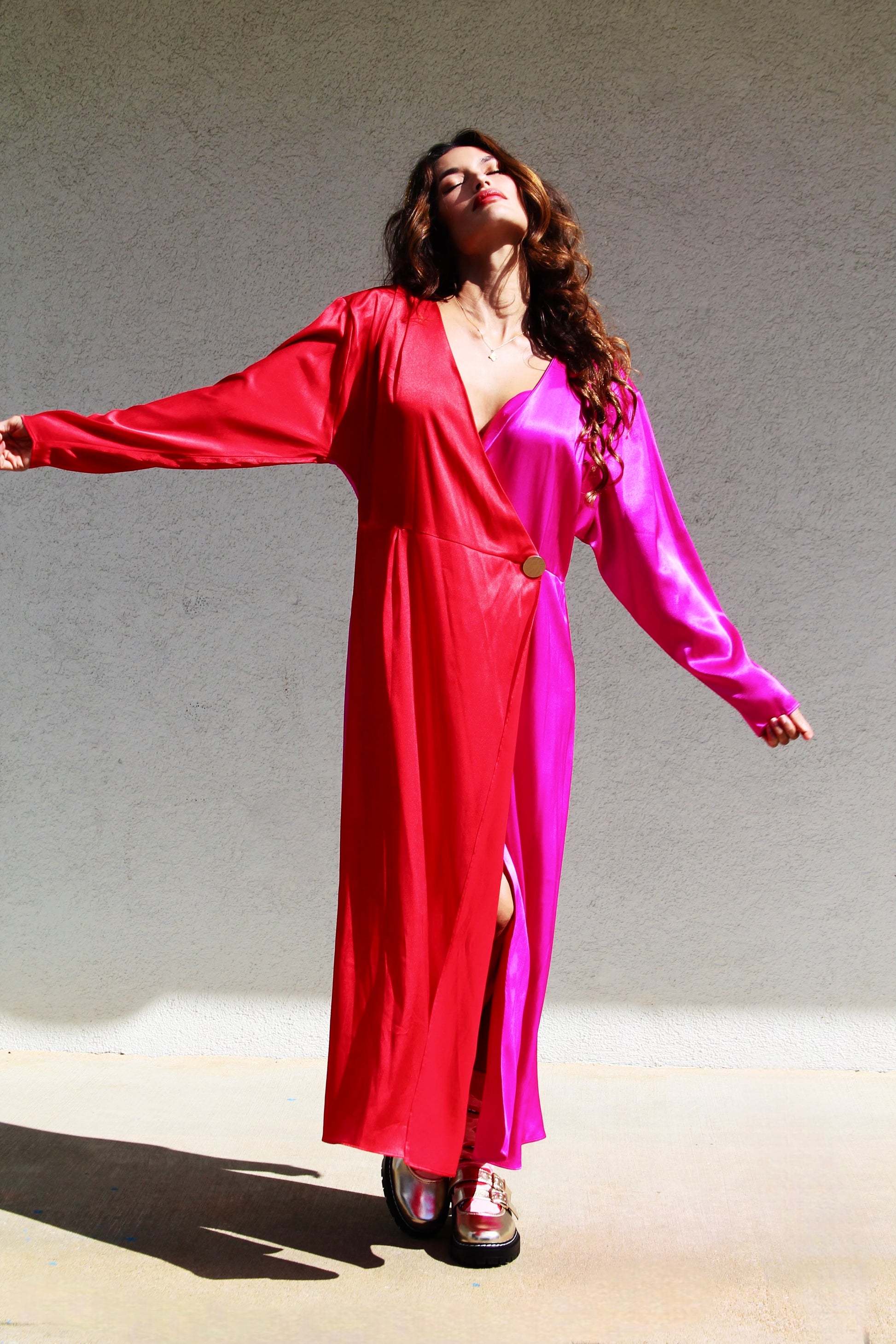 red satin topshop dress Topshop satin scoop neck maxi dress with stitched detailing in red