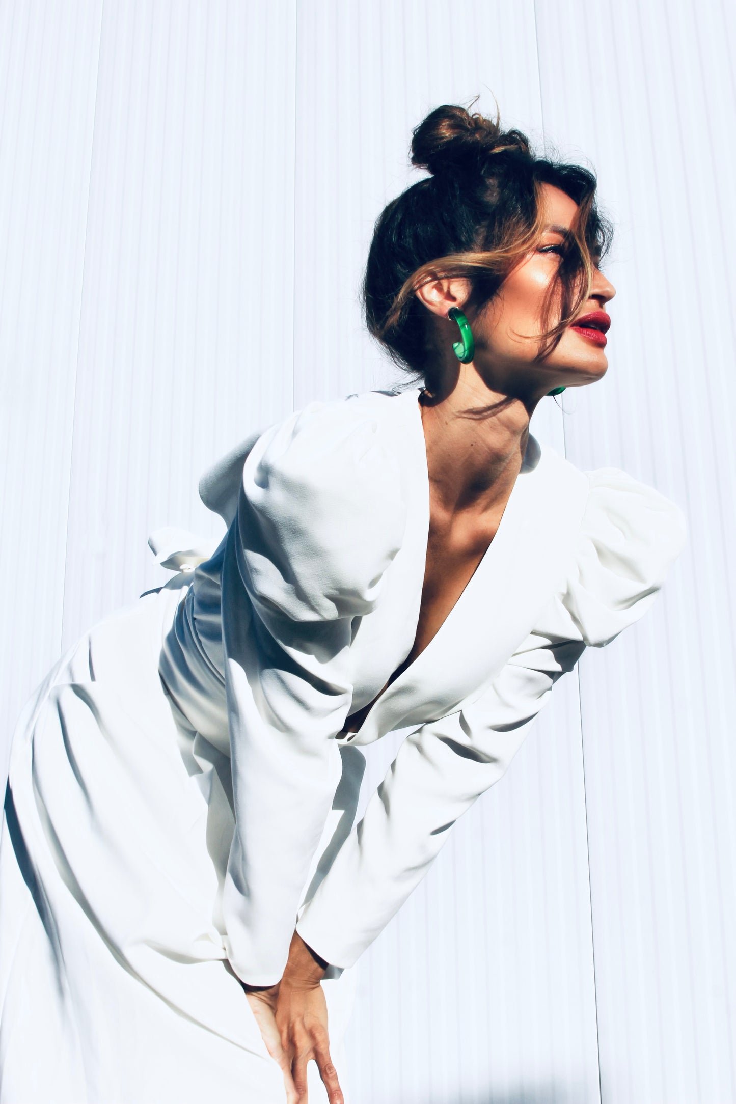 NEW HEIGHTS ultra wide-leg jumper, size 14 >> snow white