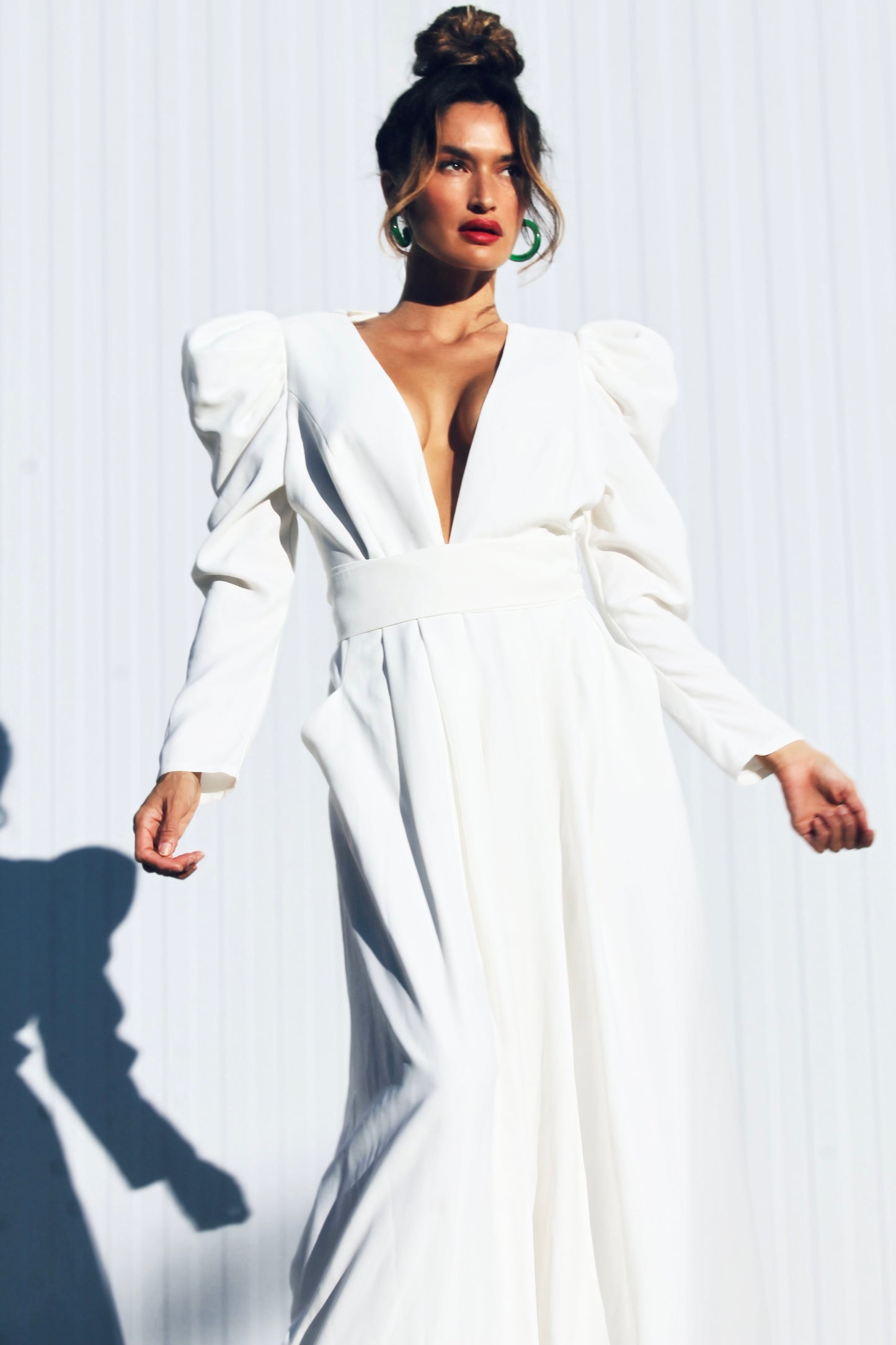 NEW HEIGHTS ultra wide-leg jumper, size 14 >> snow white