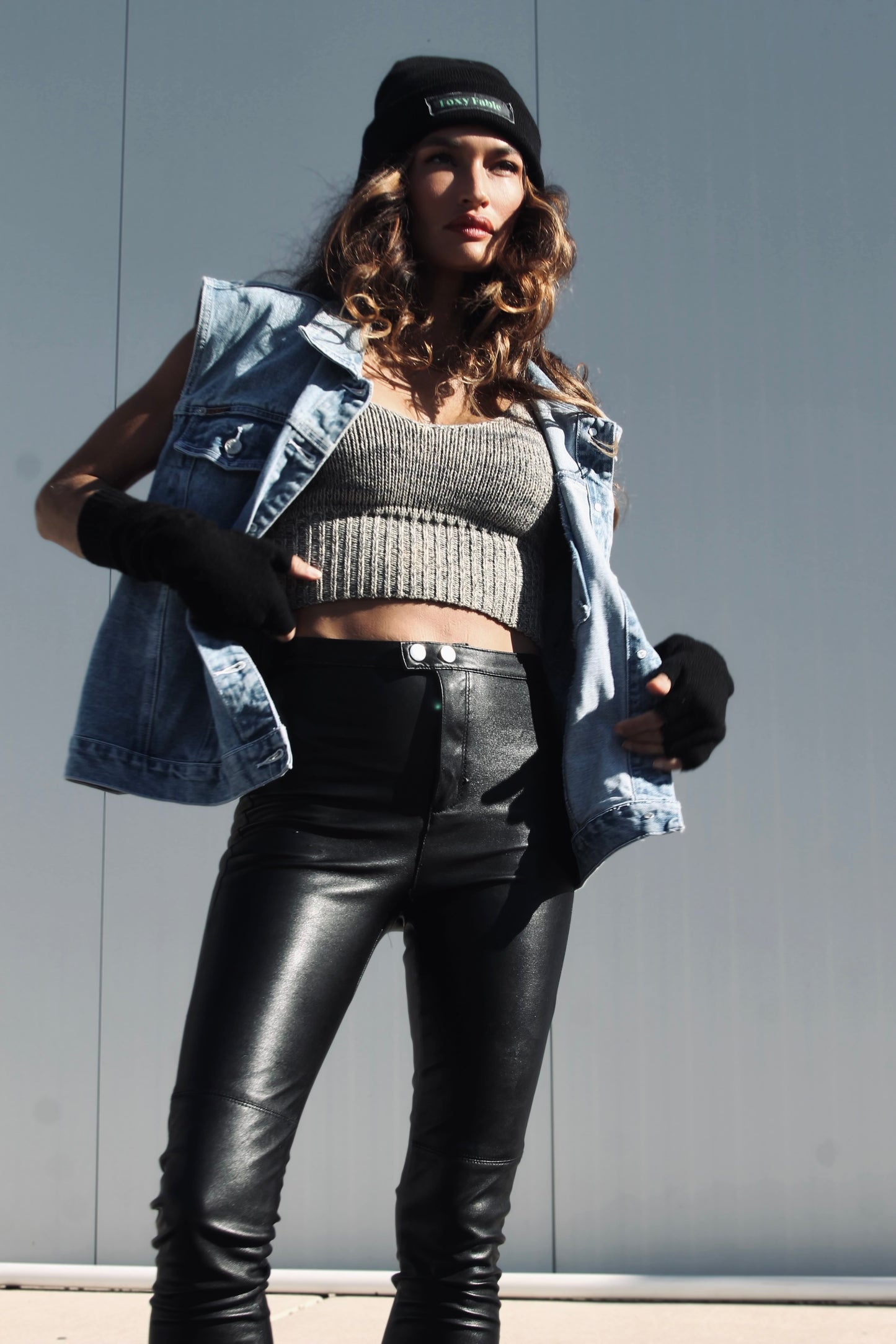 REVOLUTION oversized denim vest *TRUE VINTAGE* size 24