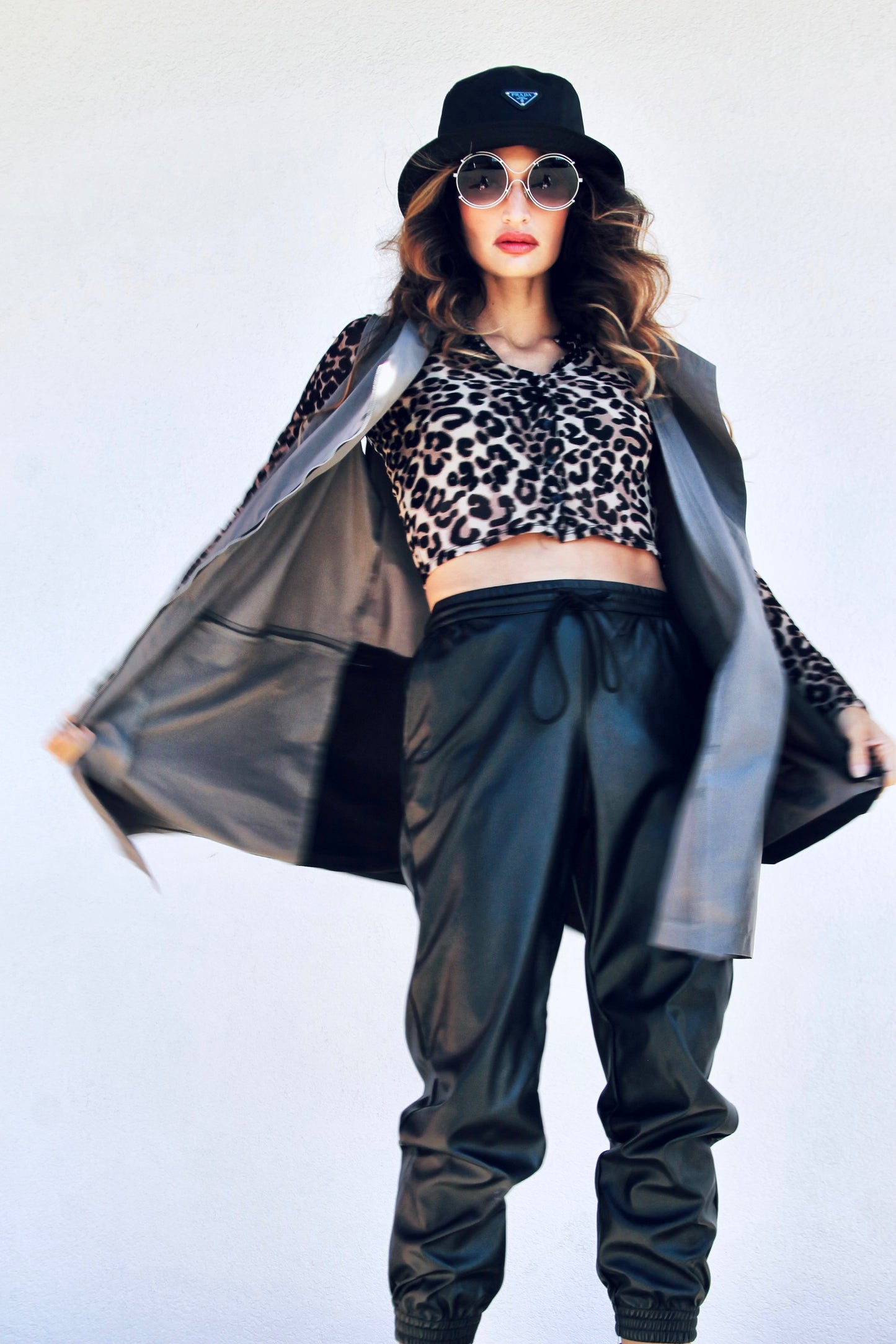 CENTRAL PARK AFTER DARK lightweight  + longline vest, small >> stone gray + black