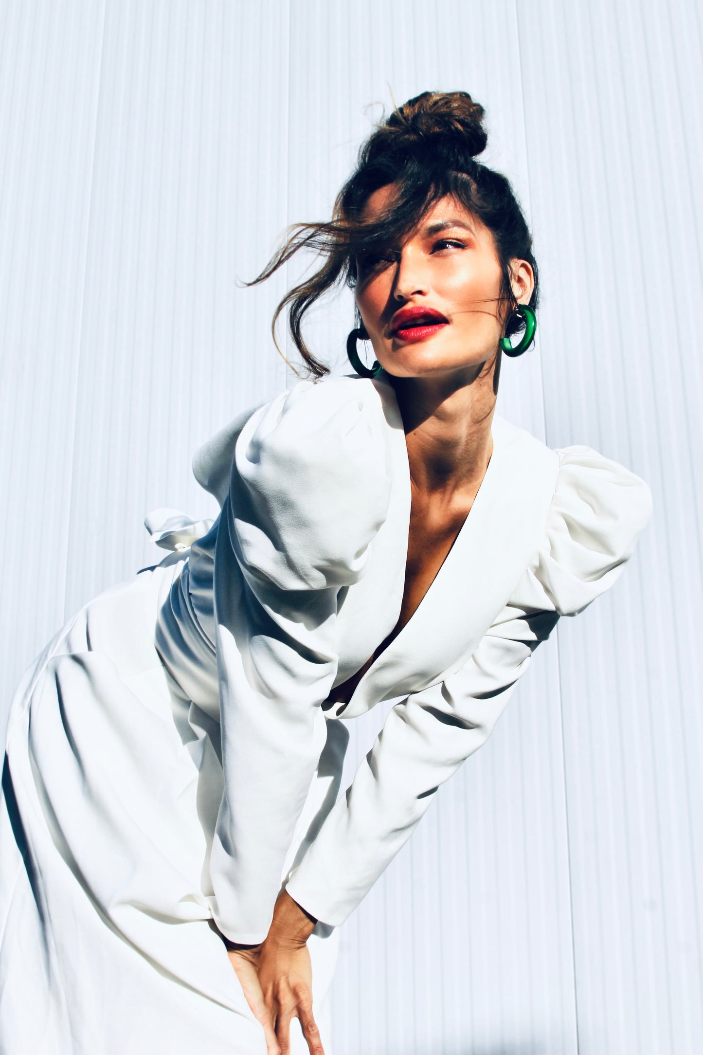 NEW HEIGHTS ultra wide-leg jumper, size 14 >> snow white