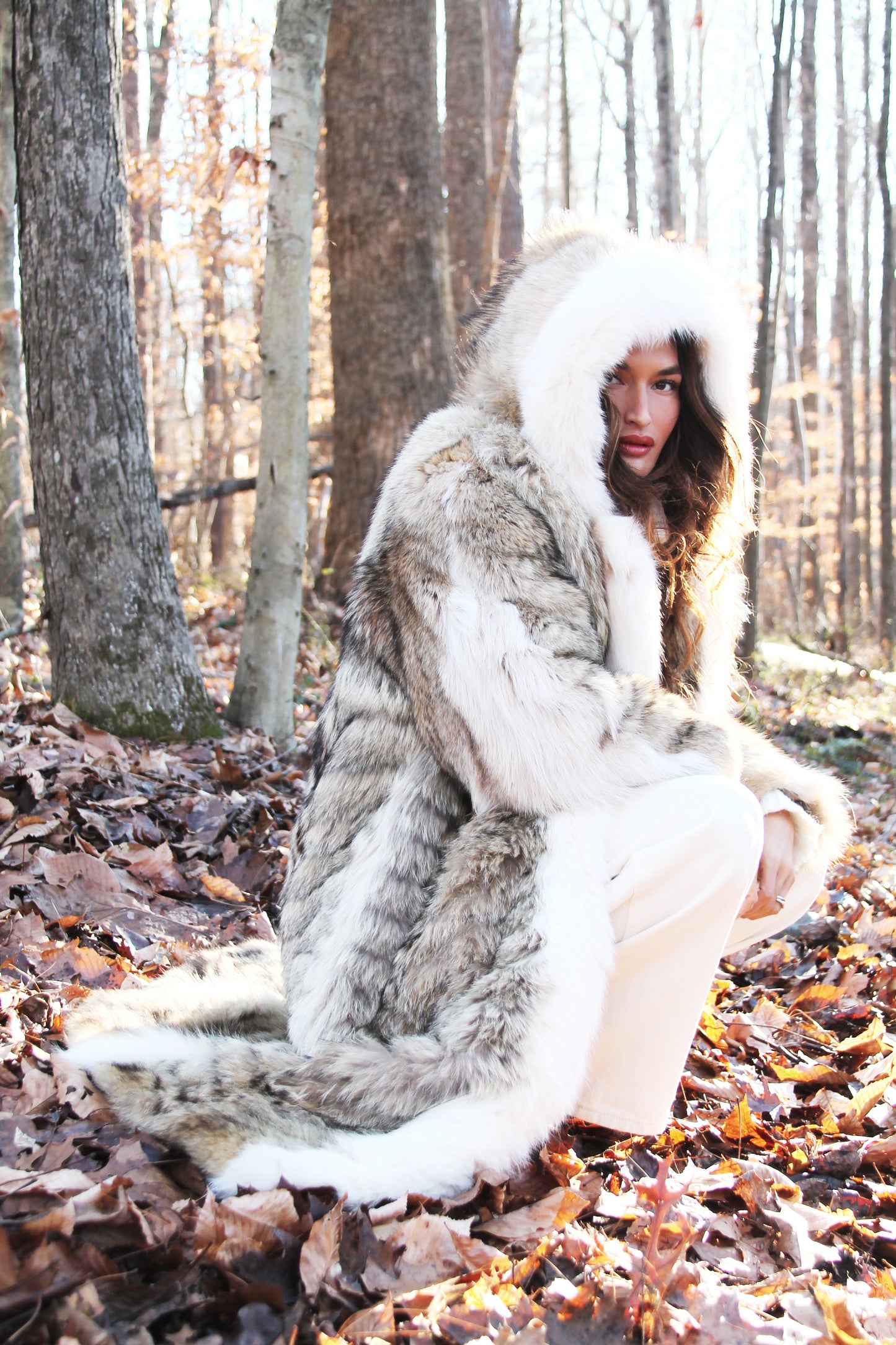 ESKIMO KISS fur coat M/L *VINTAGE + 100% GENUINE FUR*