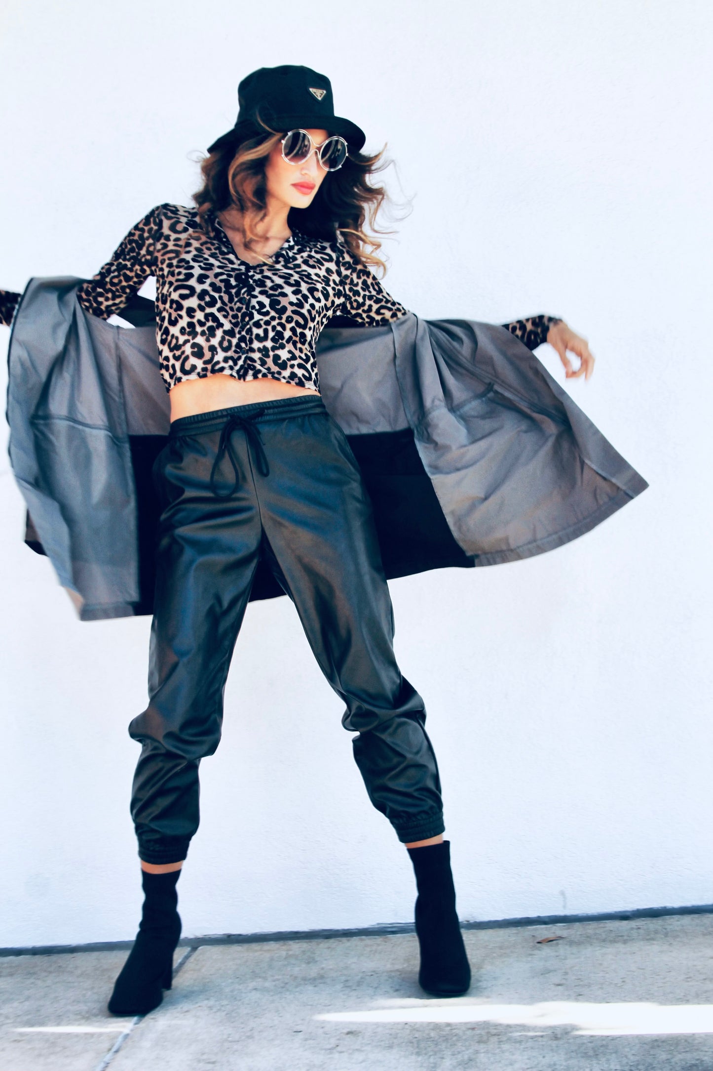 CENTRAL PARK AFTER DARK lightweight  + longline vest, small >> stone gray + black