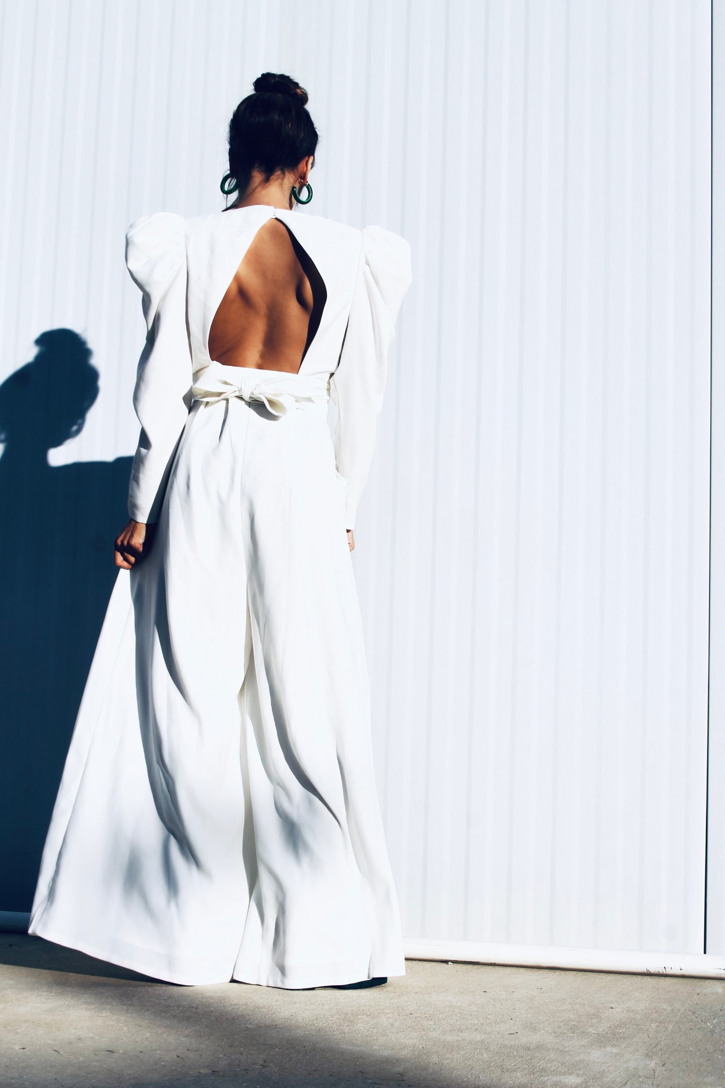 NEW HEIGHTS ultra wide-leg jumper, size 14 >> snow white